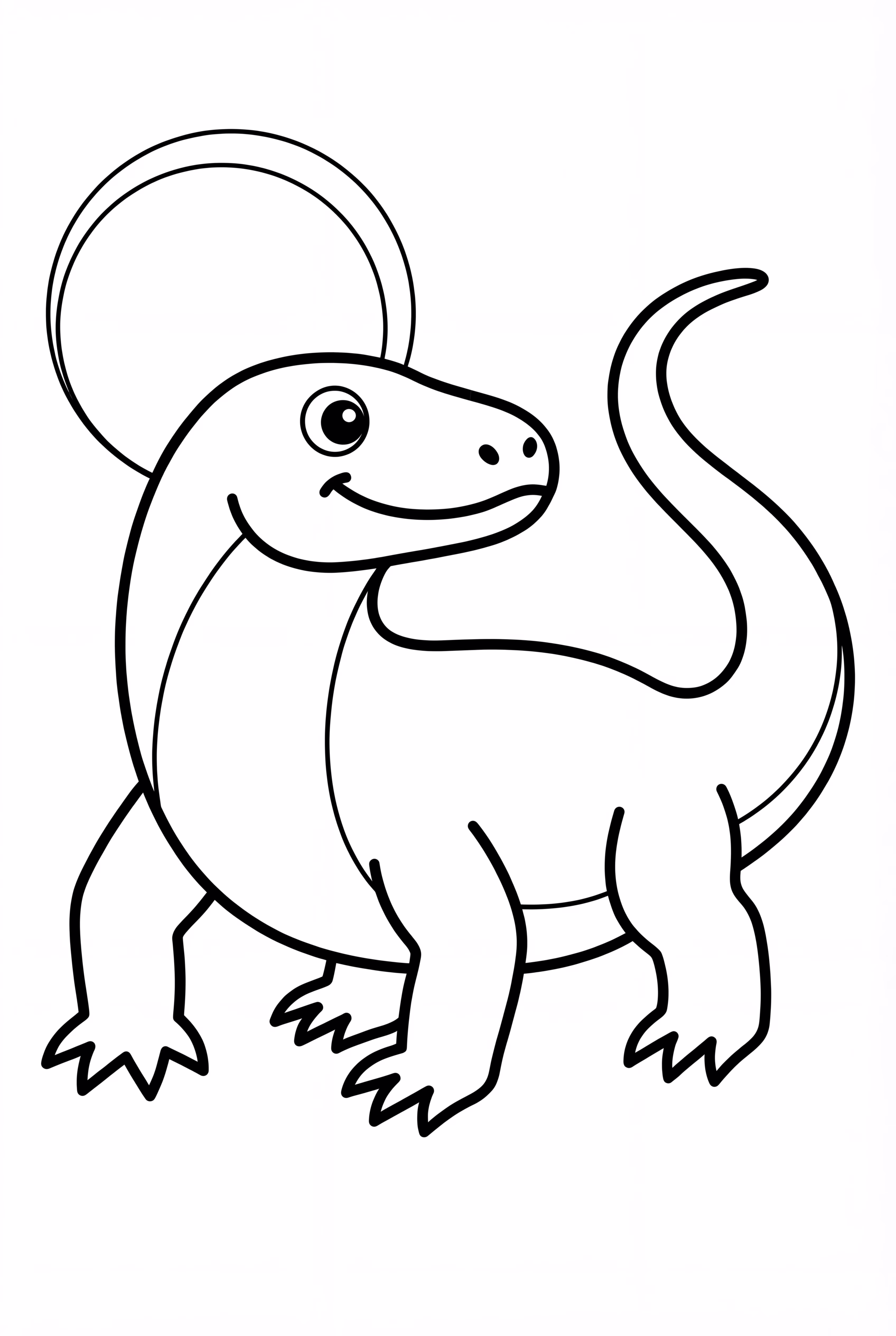 코모도 드래곤과 큰 태양