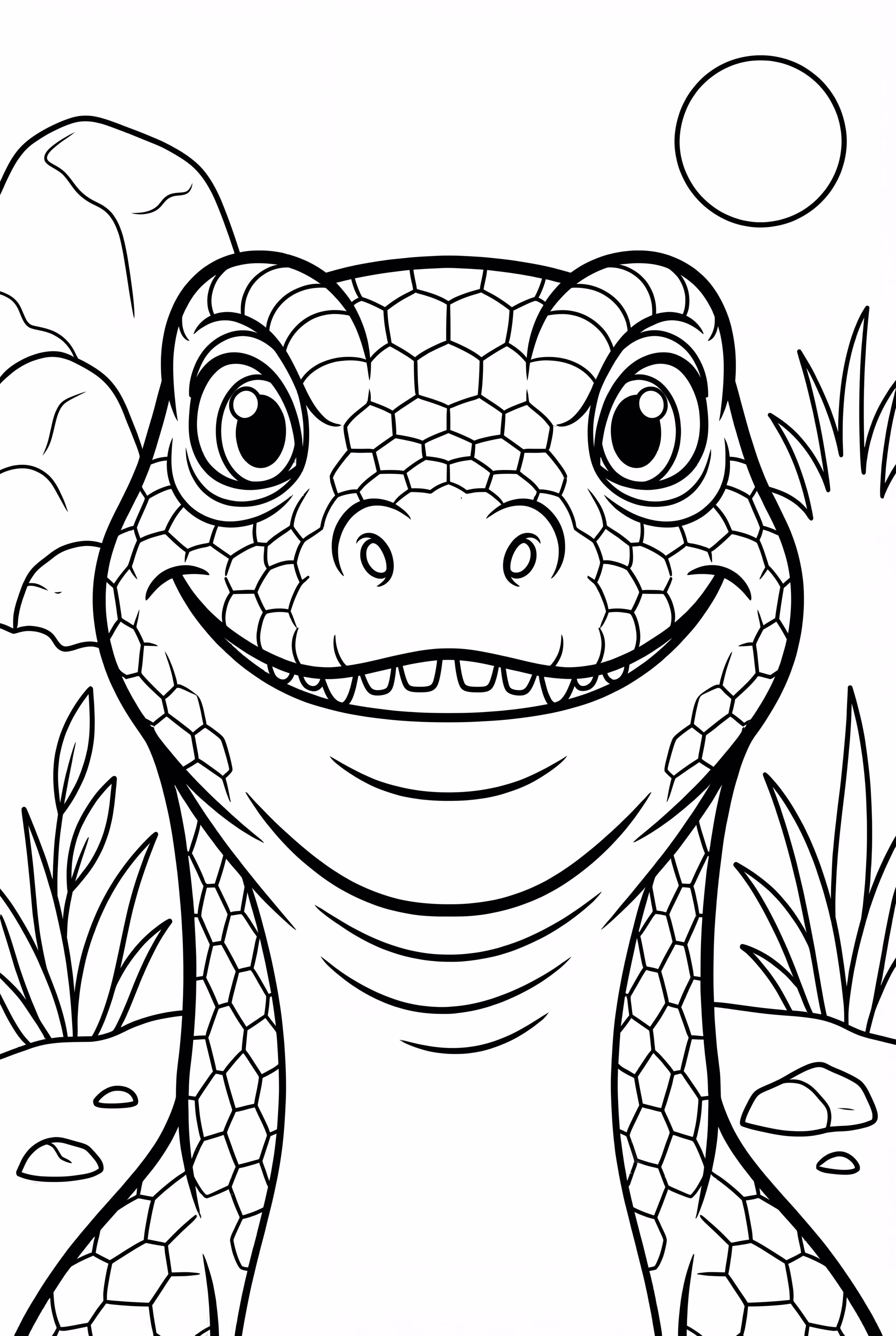 Komodo Dragon Face Close Up