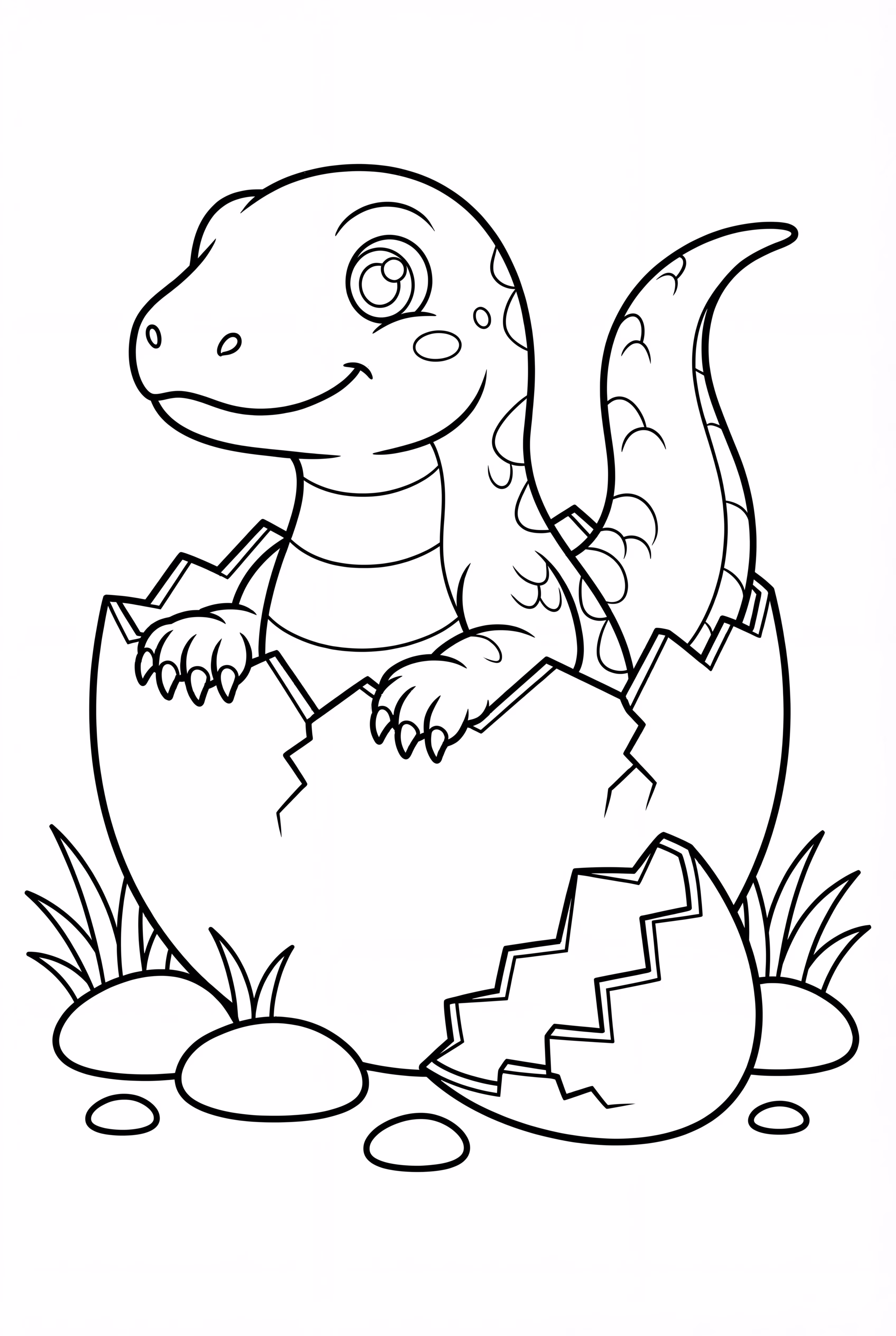 Komodo Dragon Hatching From An Egg