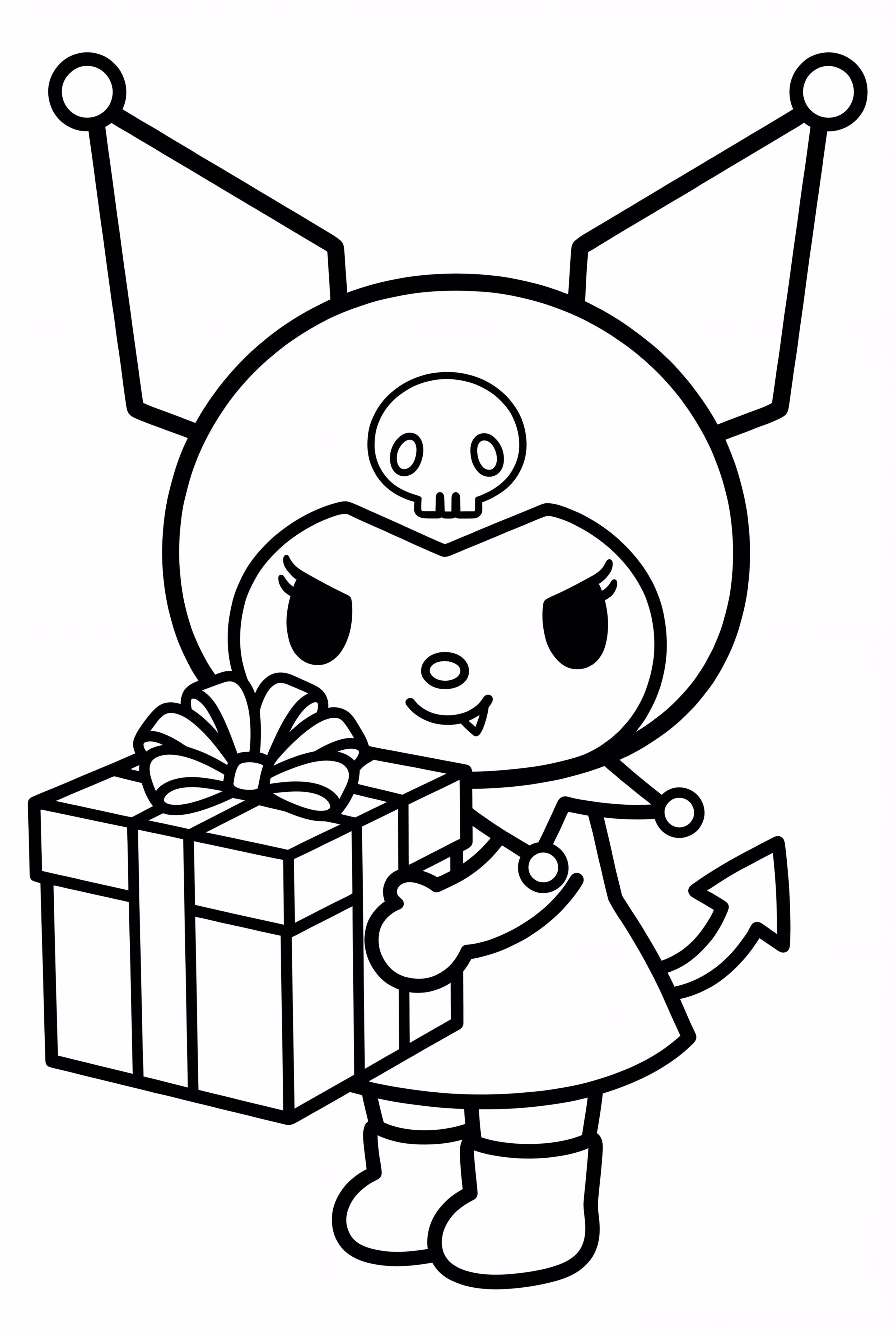 Kuromi Carrying A Gift Box