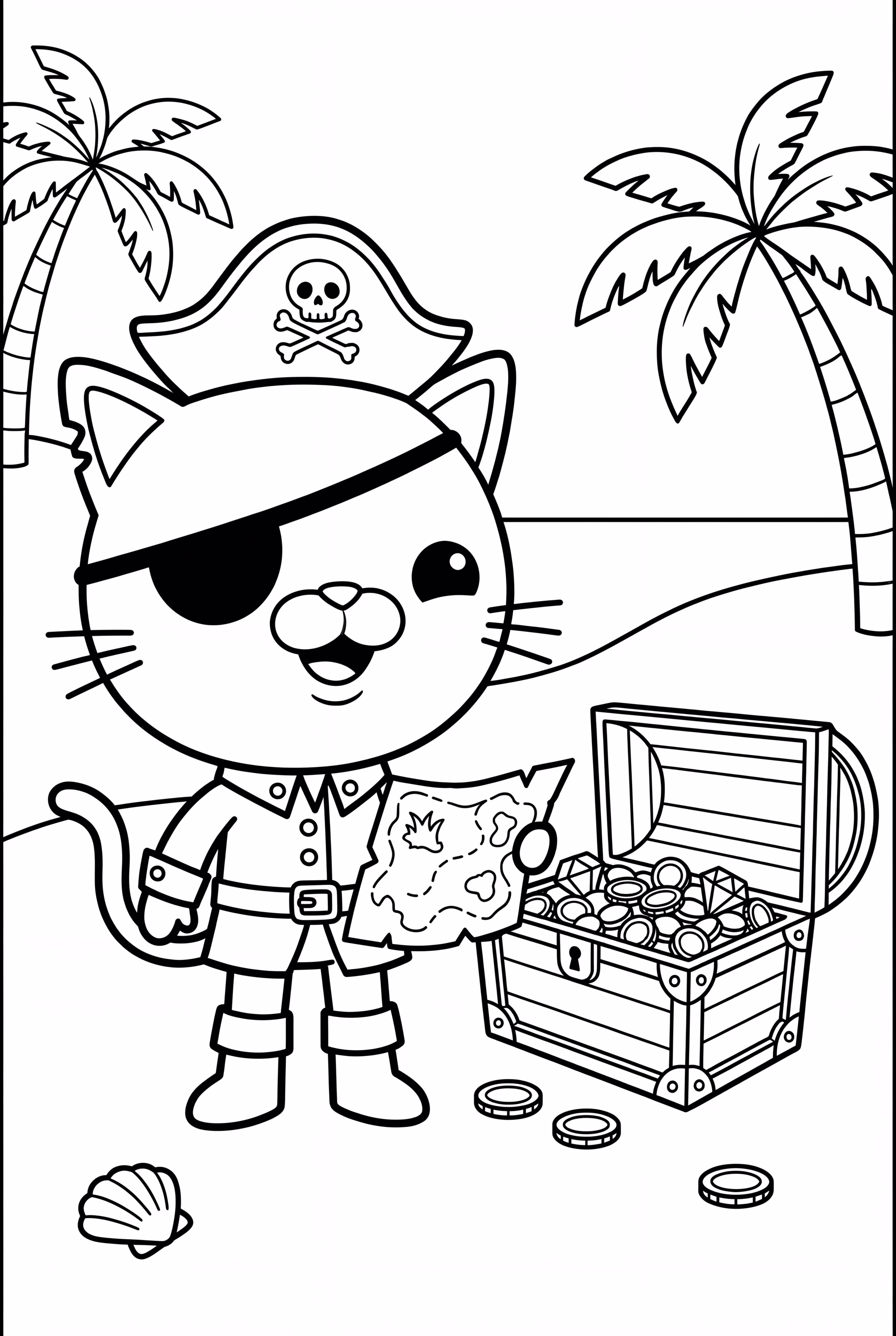 Kwazii Discovering Hidden Treasure Chest