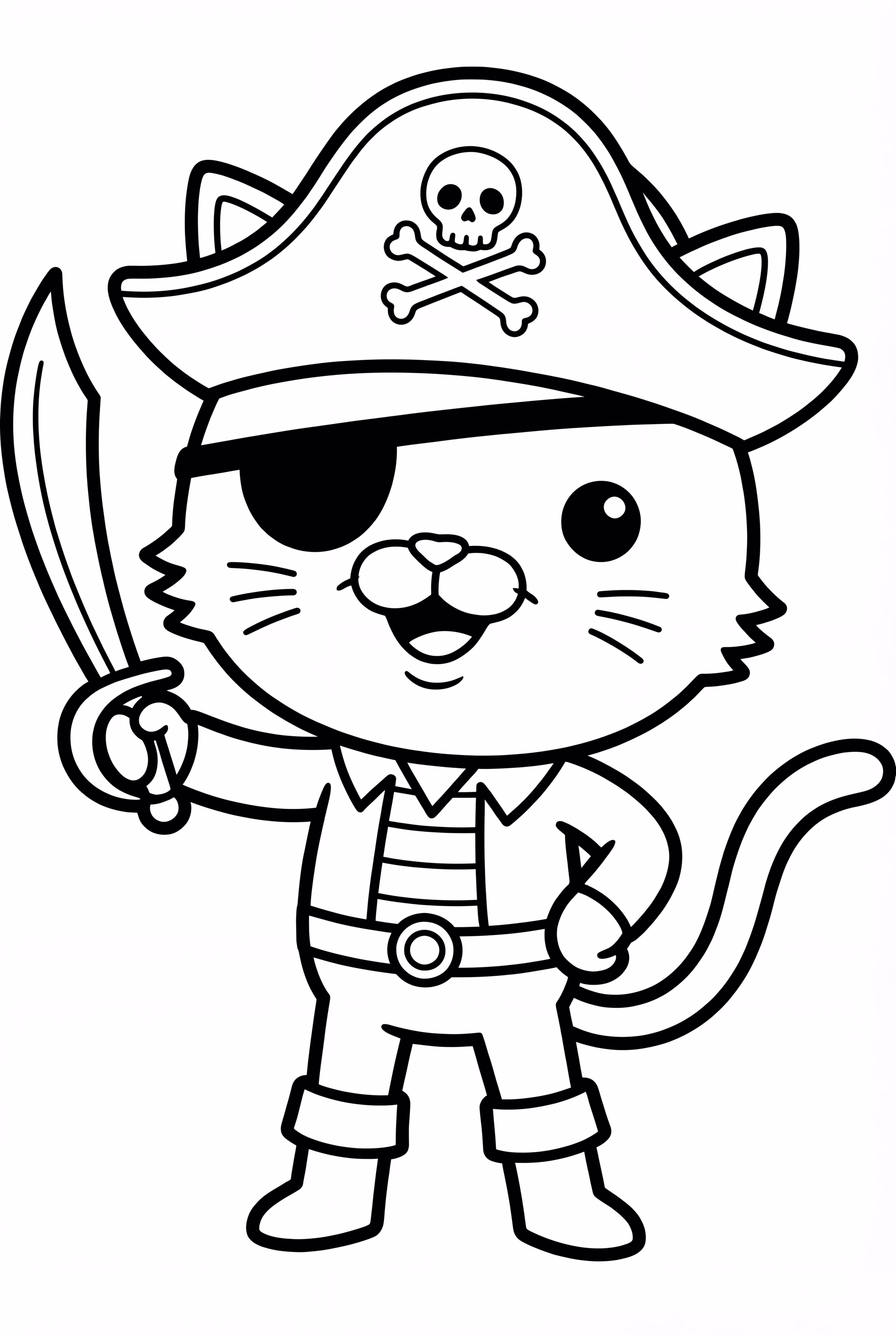Kwazii Wearing Pirate Hat With Sword