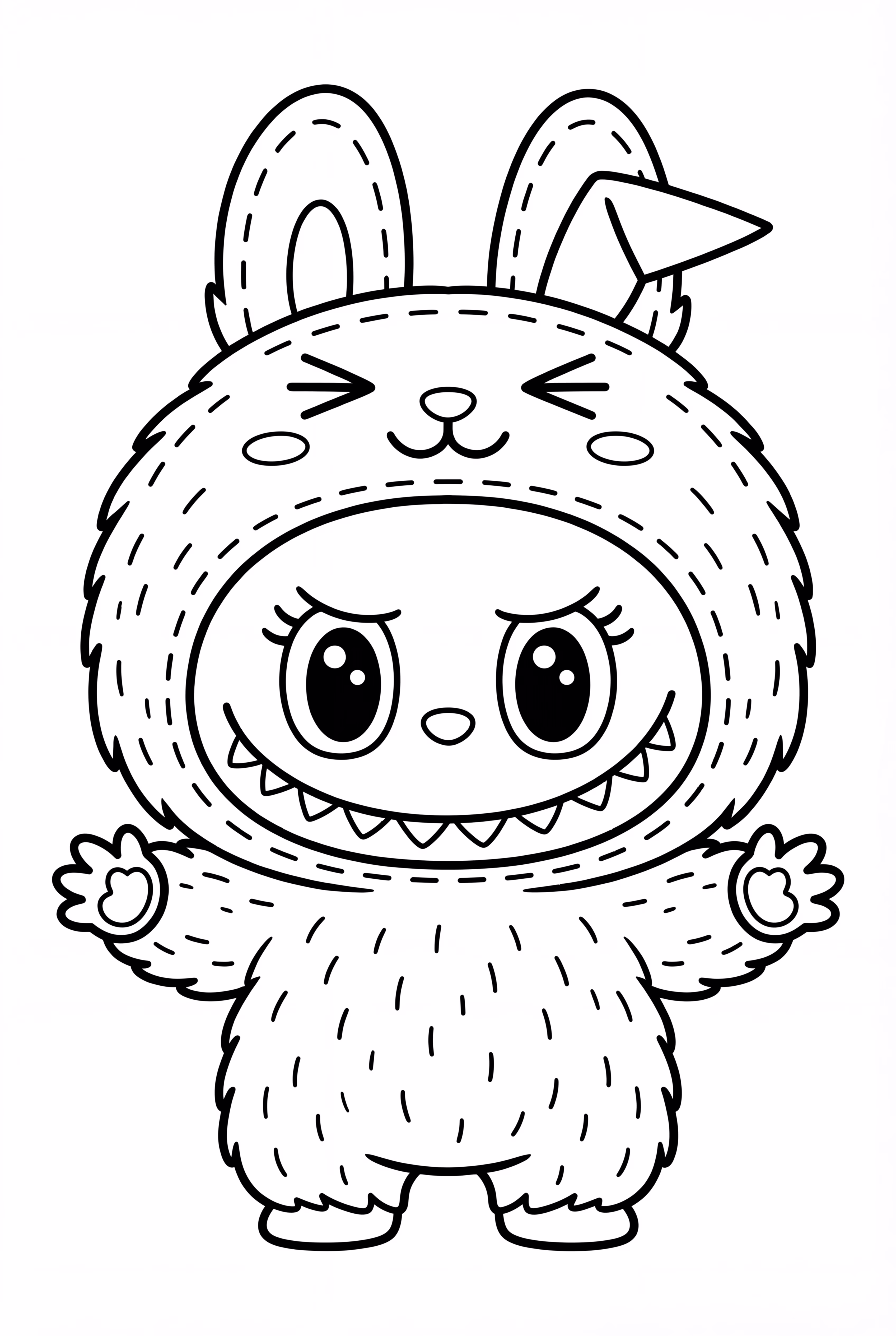 장난감 후드 속 라부부