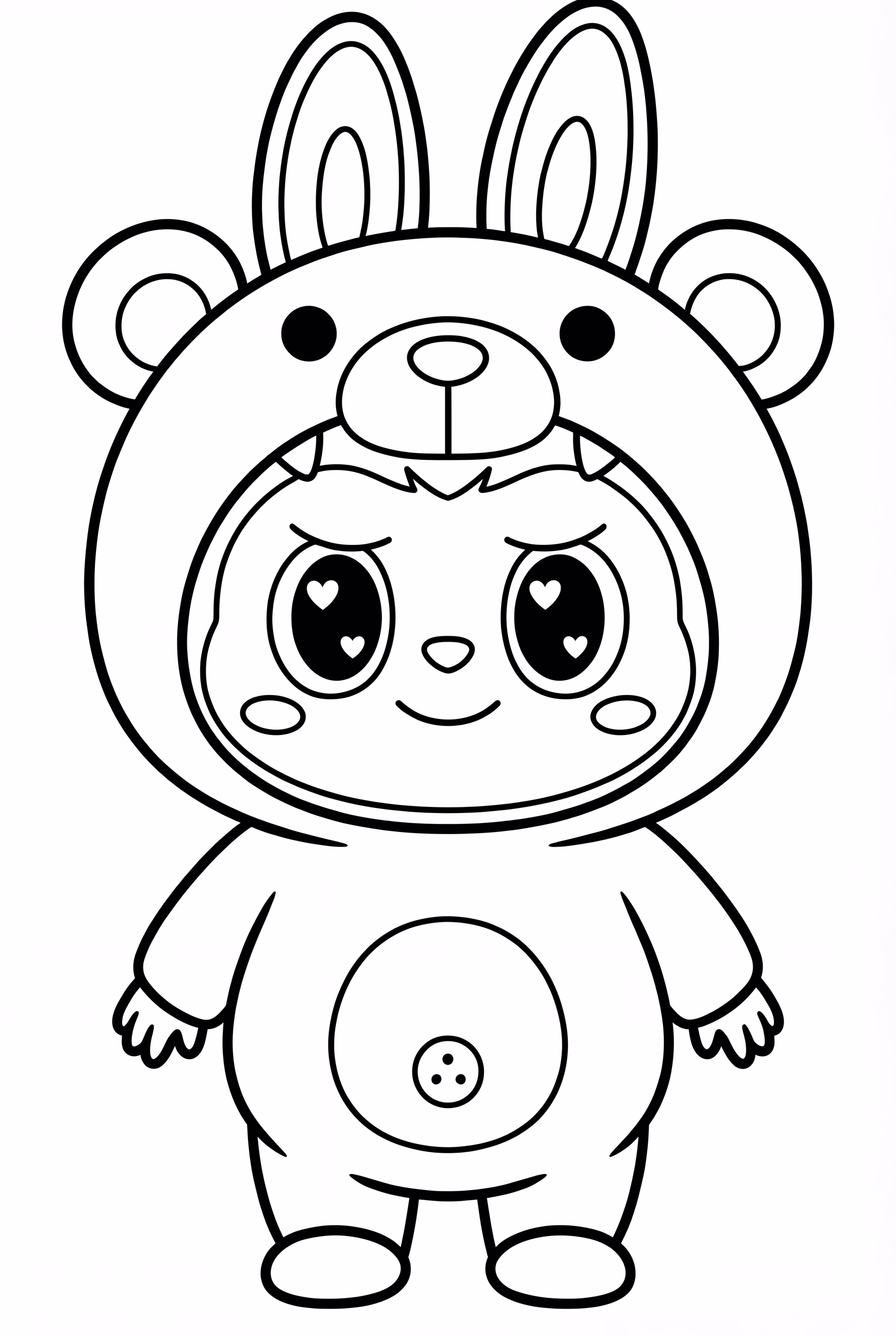 Labubu in Bear Costume