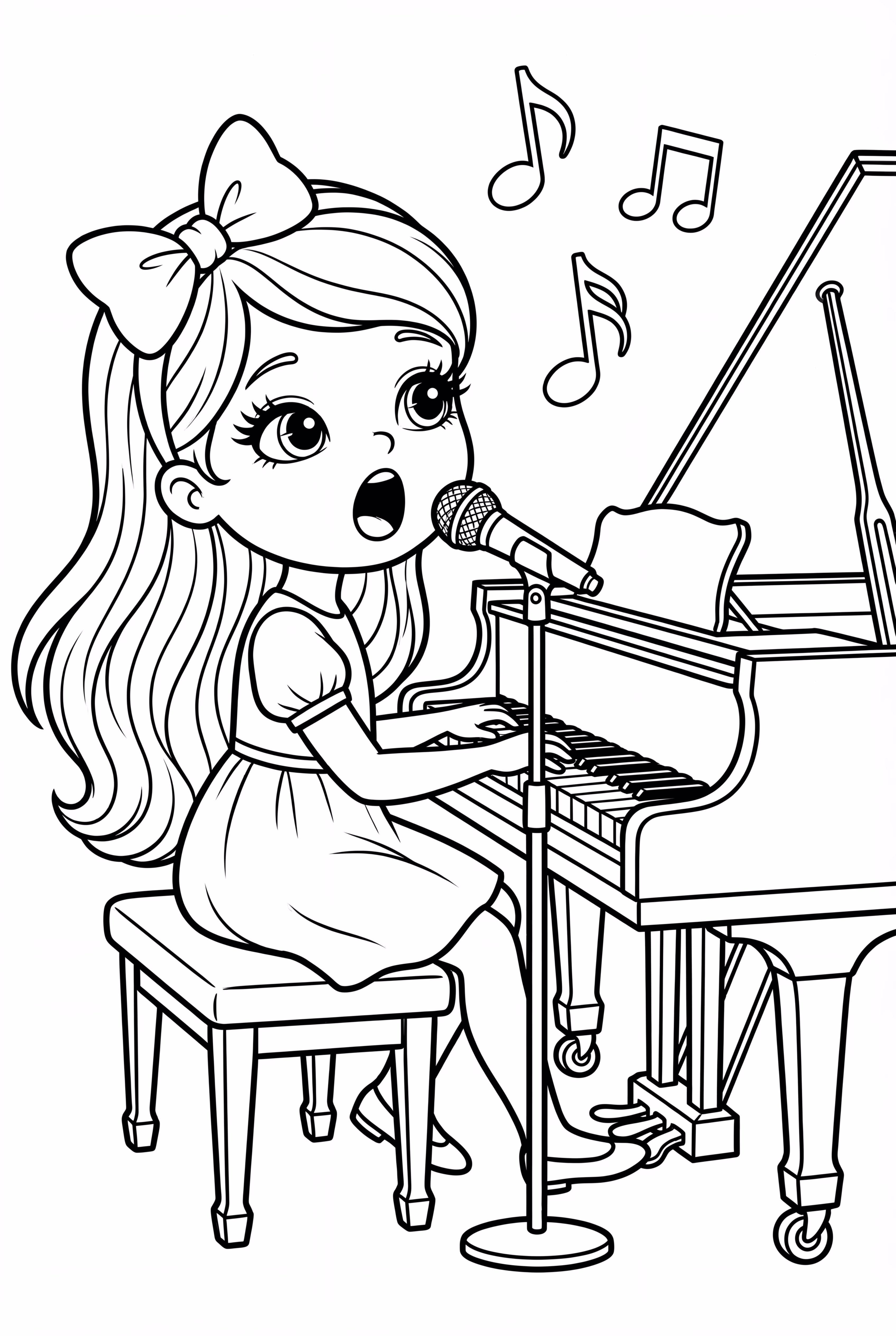 钢琴旁唱歌的Lady Gaga