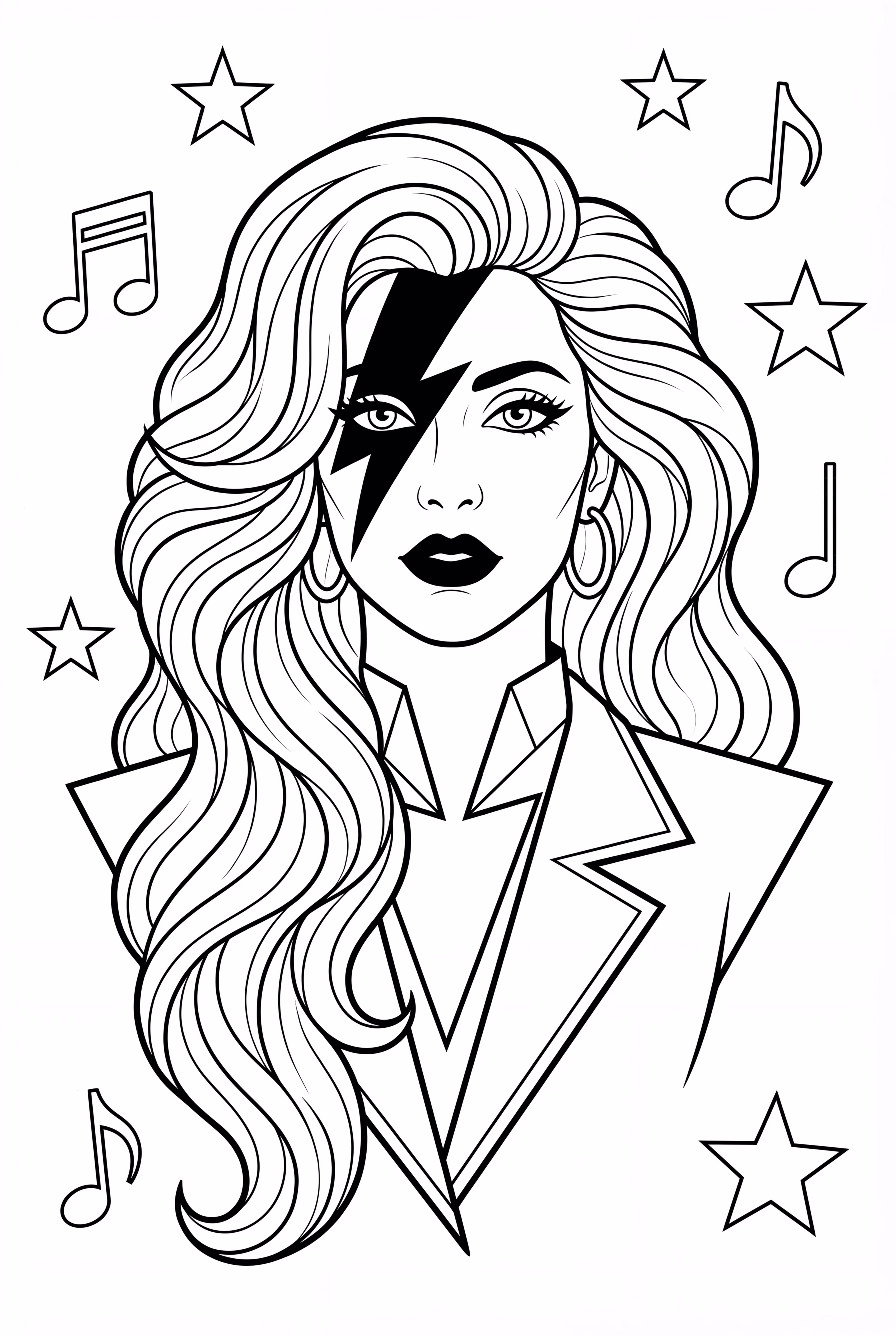 化着戏剧妆容的Lady Gaga