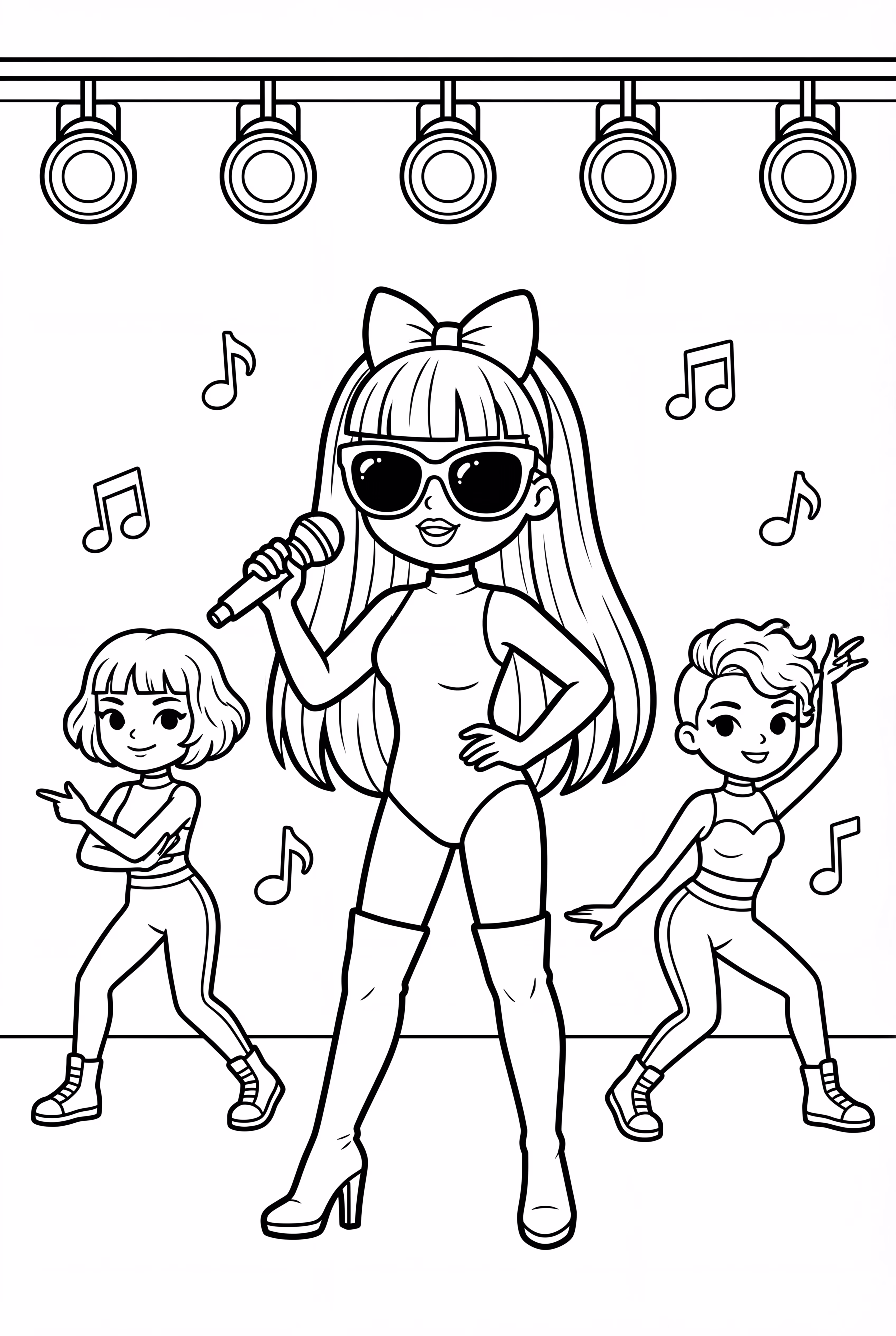 Lady Gaga With Her Dancers