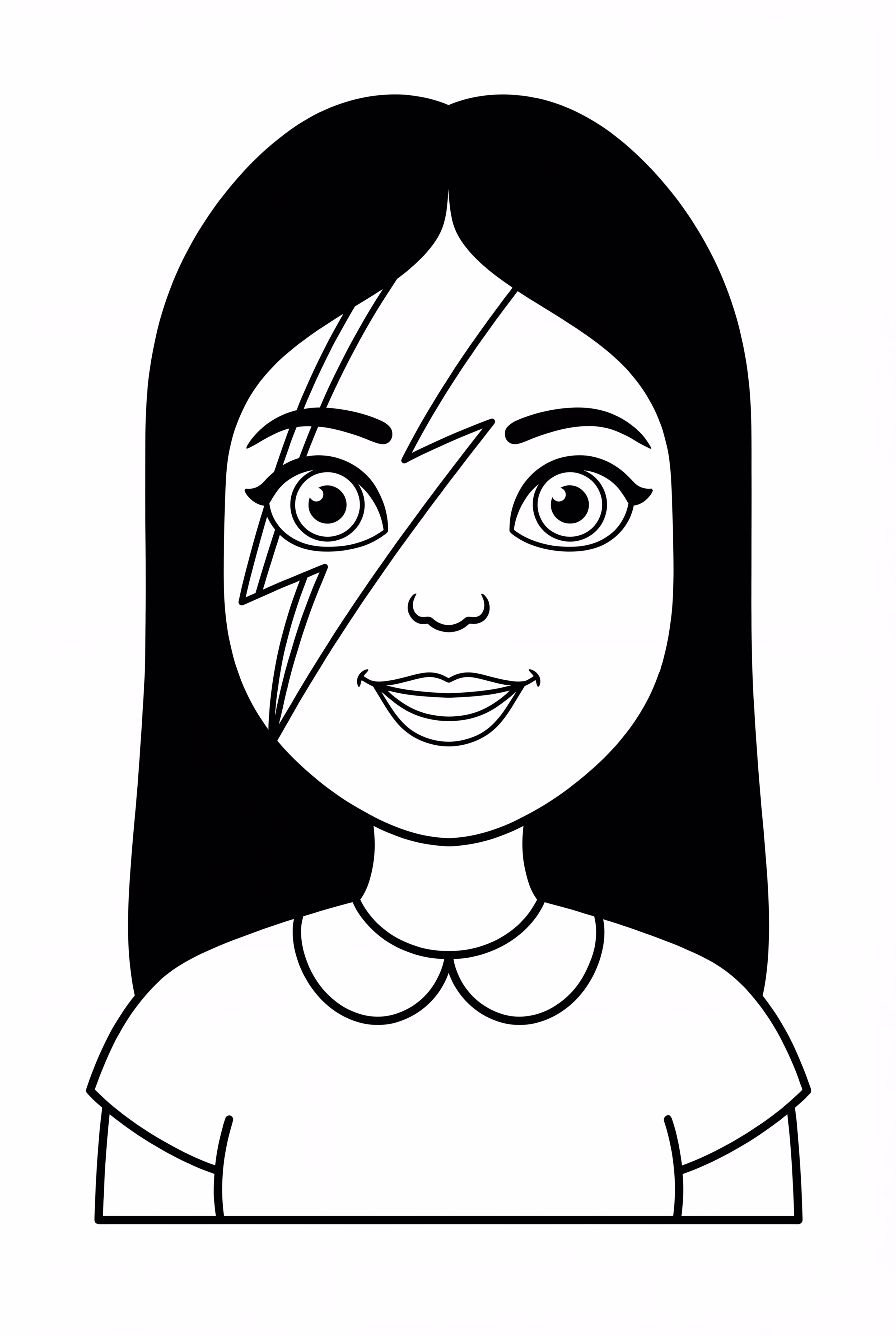 闪电妆的Lady Gaga