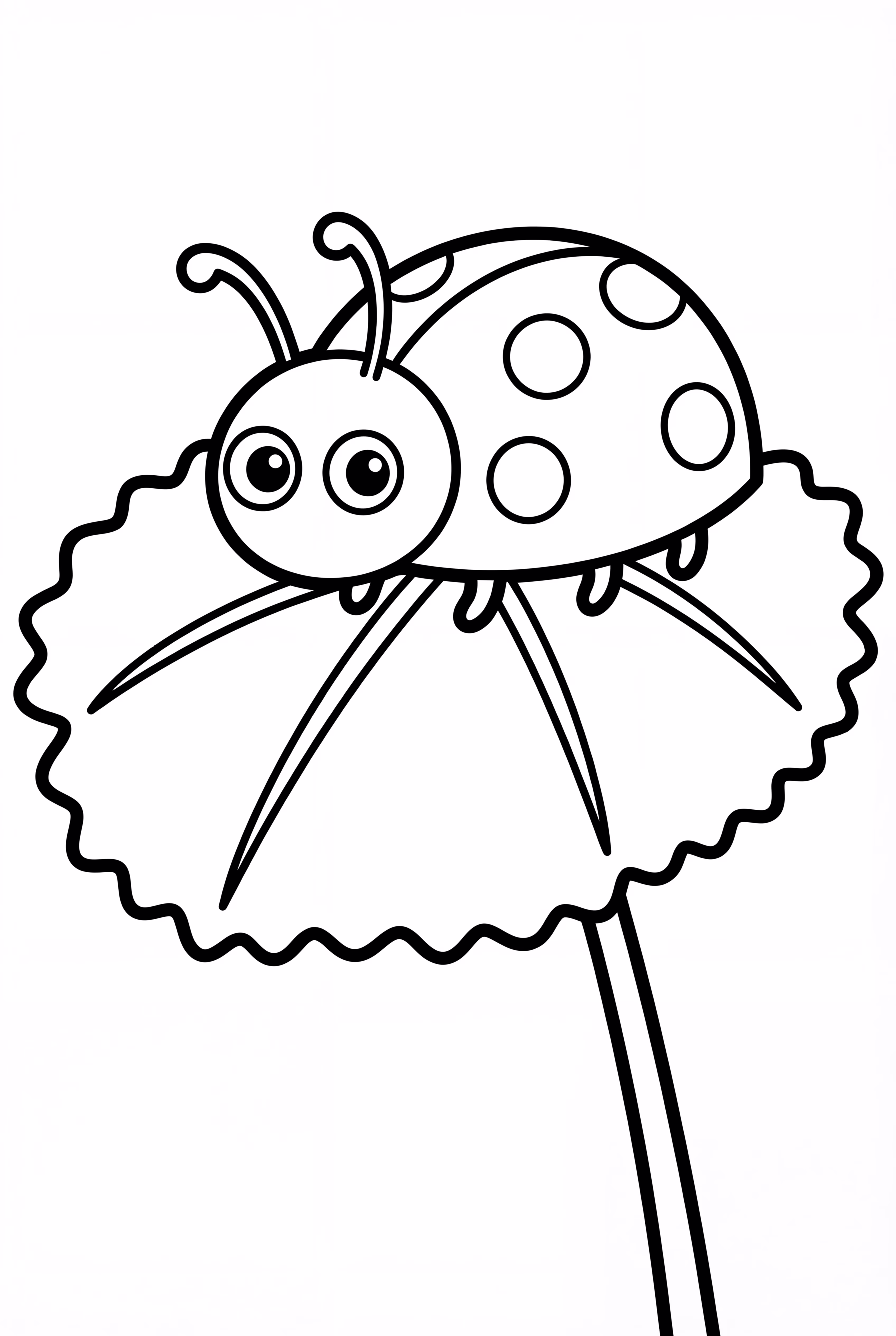 Marienkäfer auf einem Mohnblätterblatt