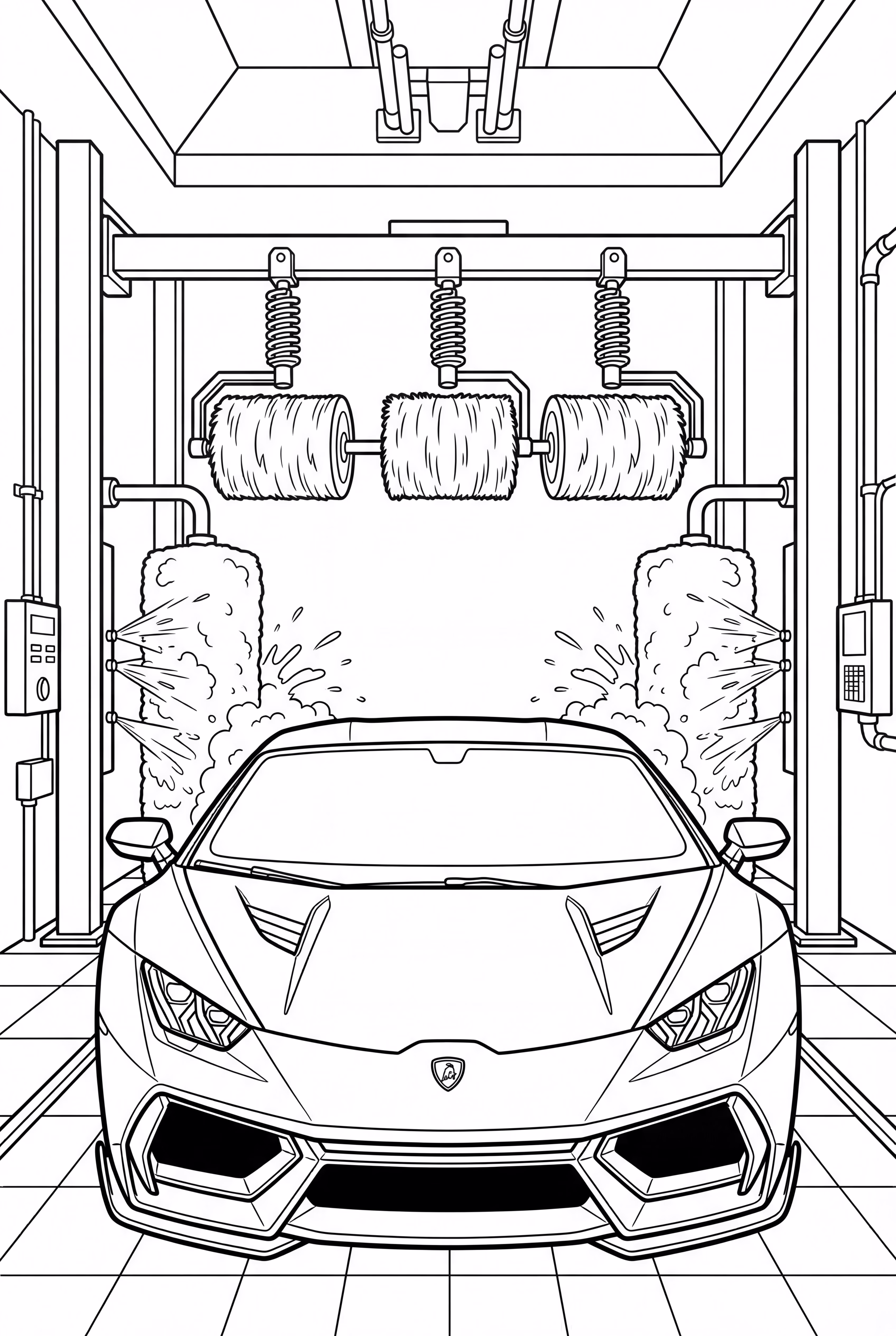 兰博基尼洗车日