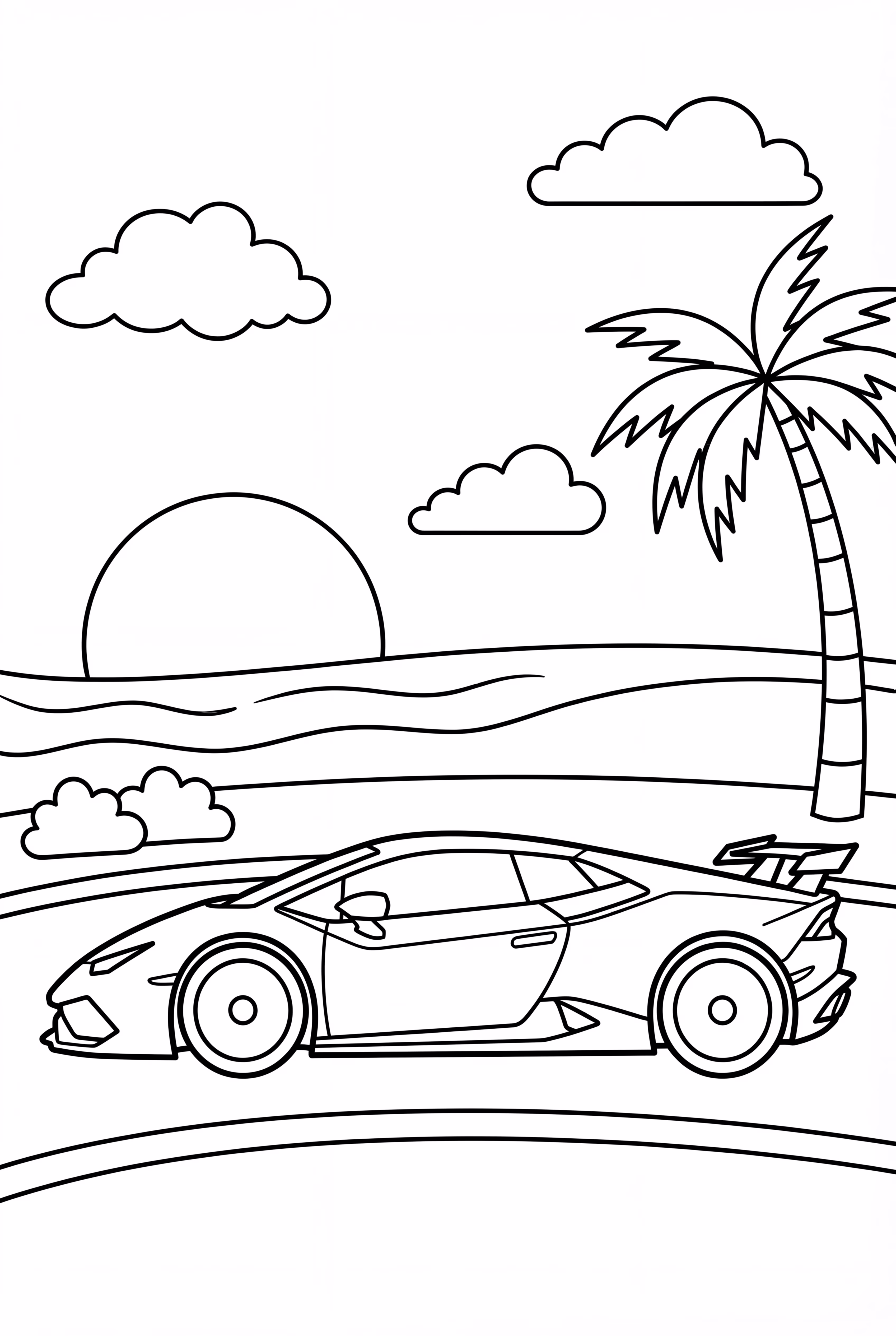 兰博基尼 Huracán 日落