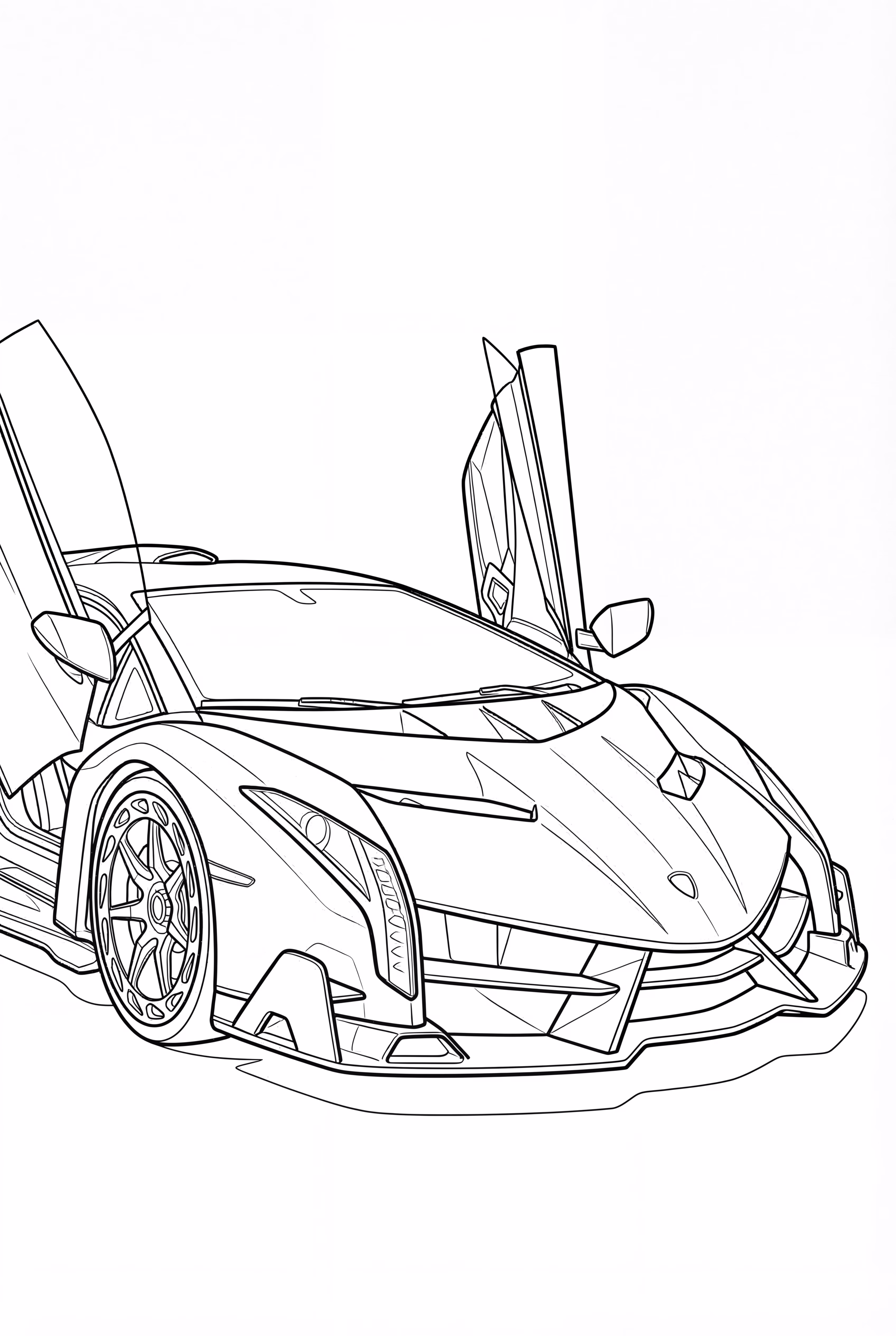 Lamborghini Veneno Racing Scene