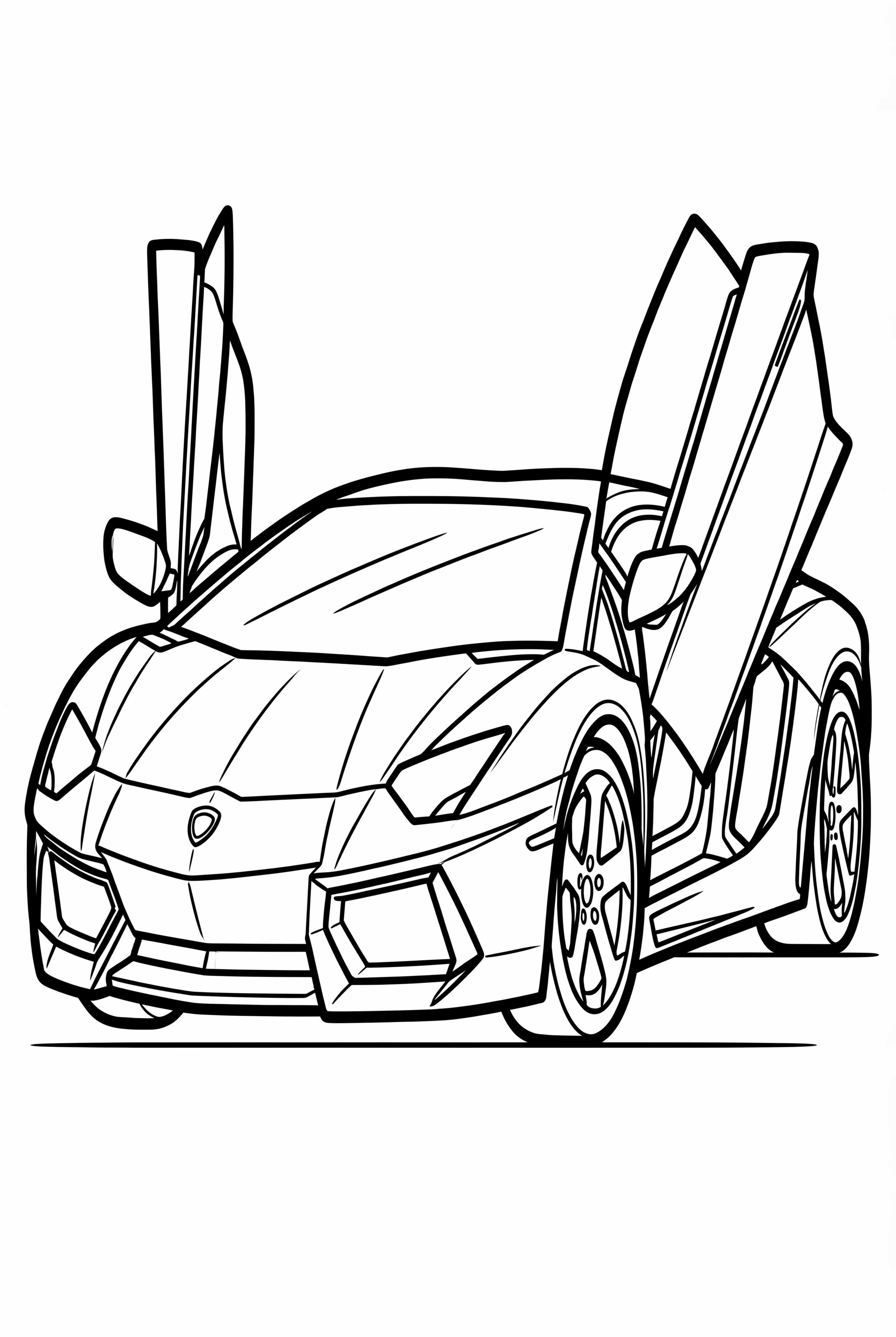 Lamborghini With Open Doors