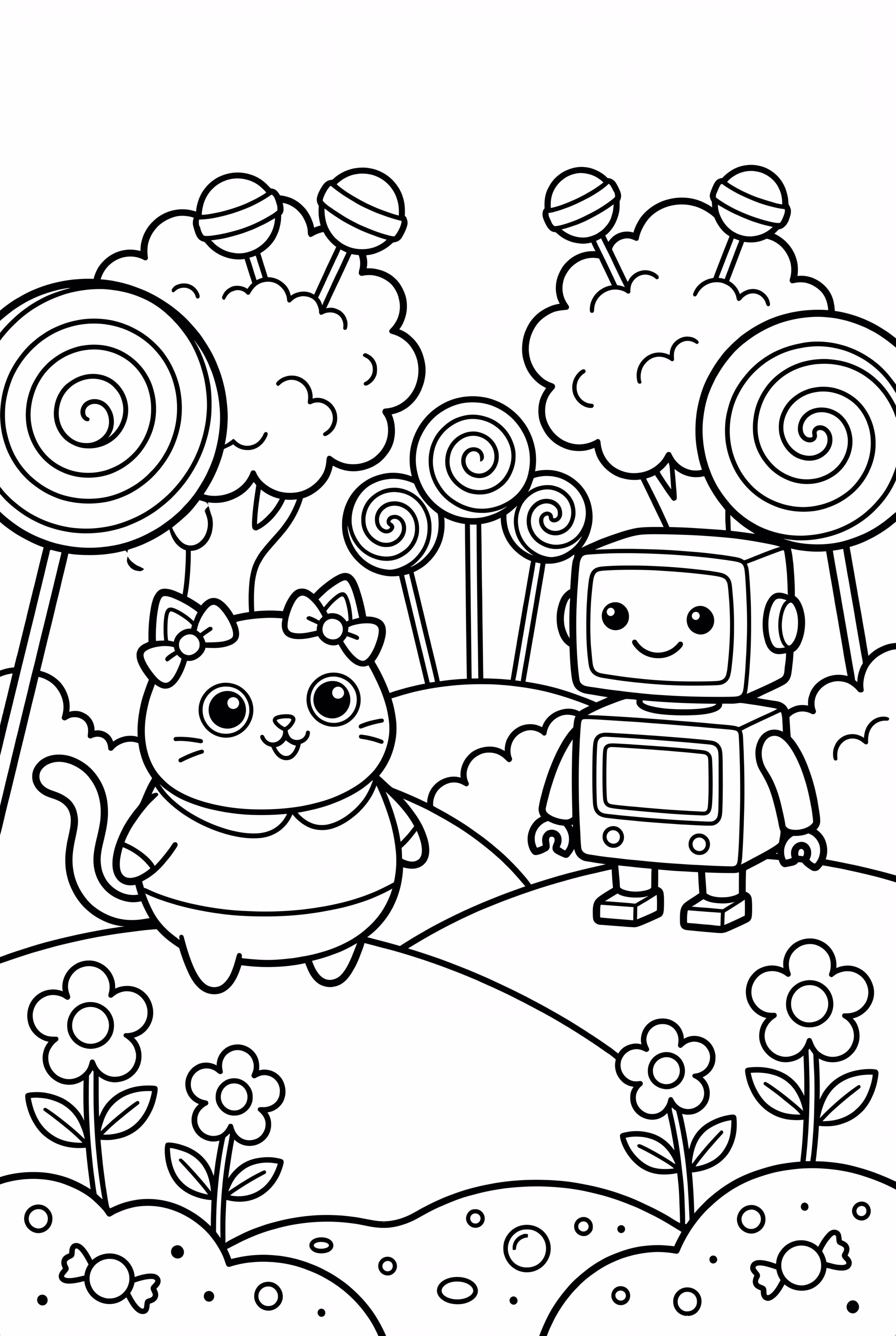 Lankybox Characters in Candy Forest