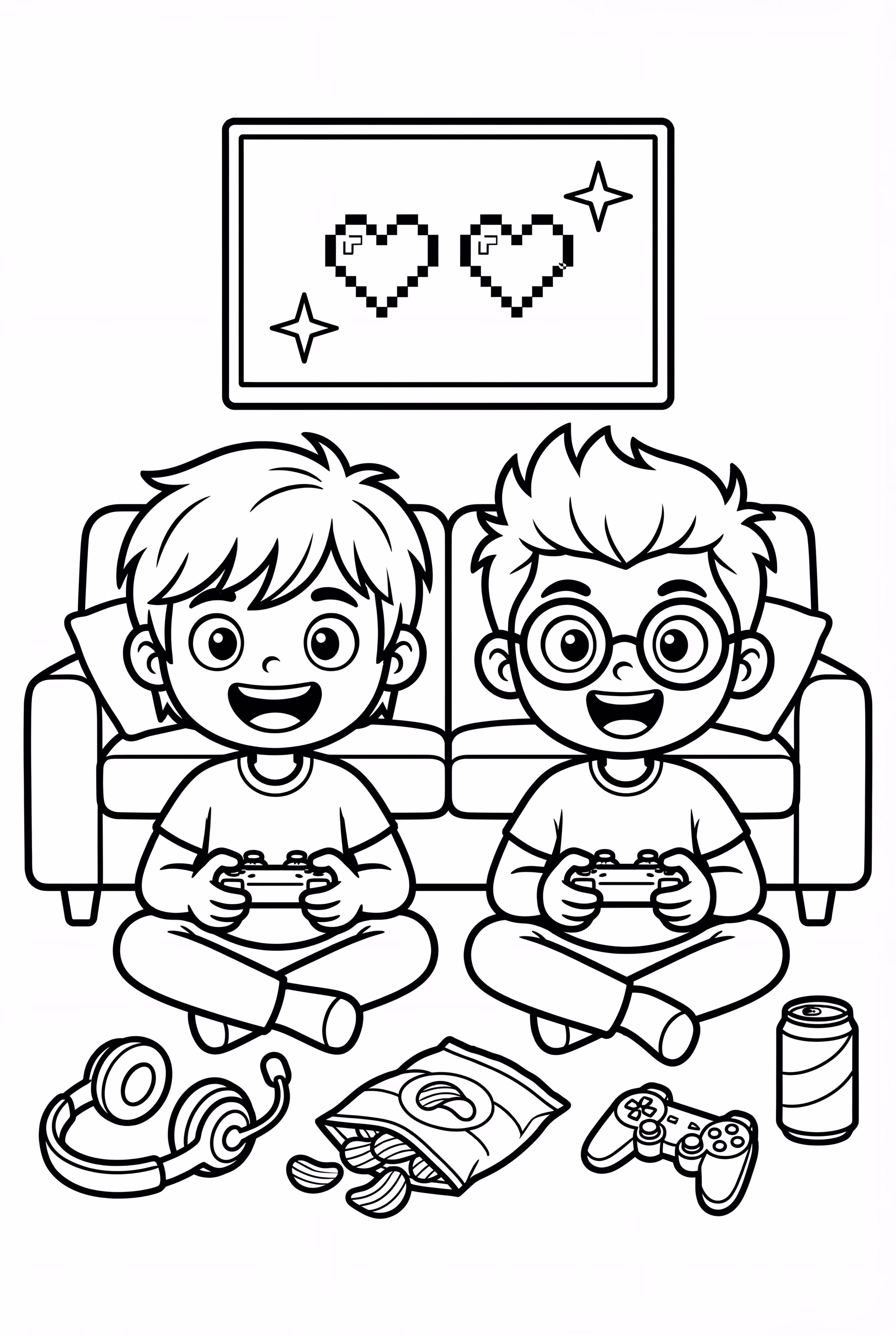 Lankybox Duo Playing Video Game Consoles
