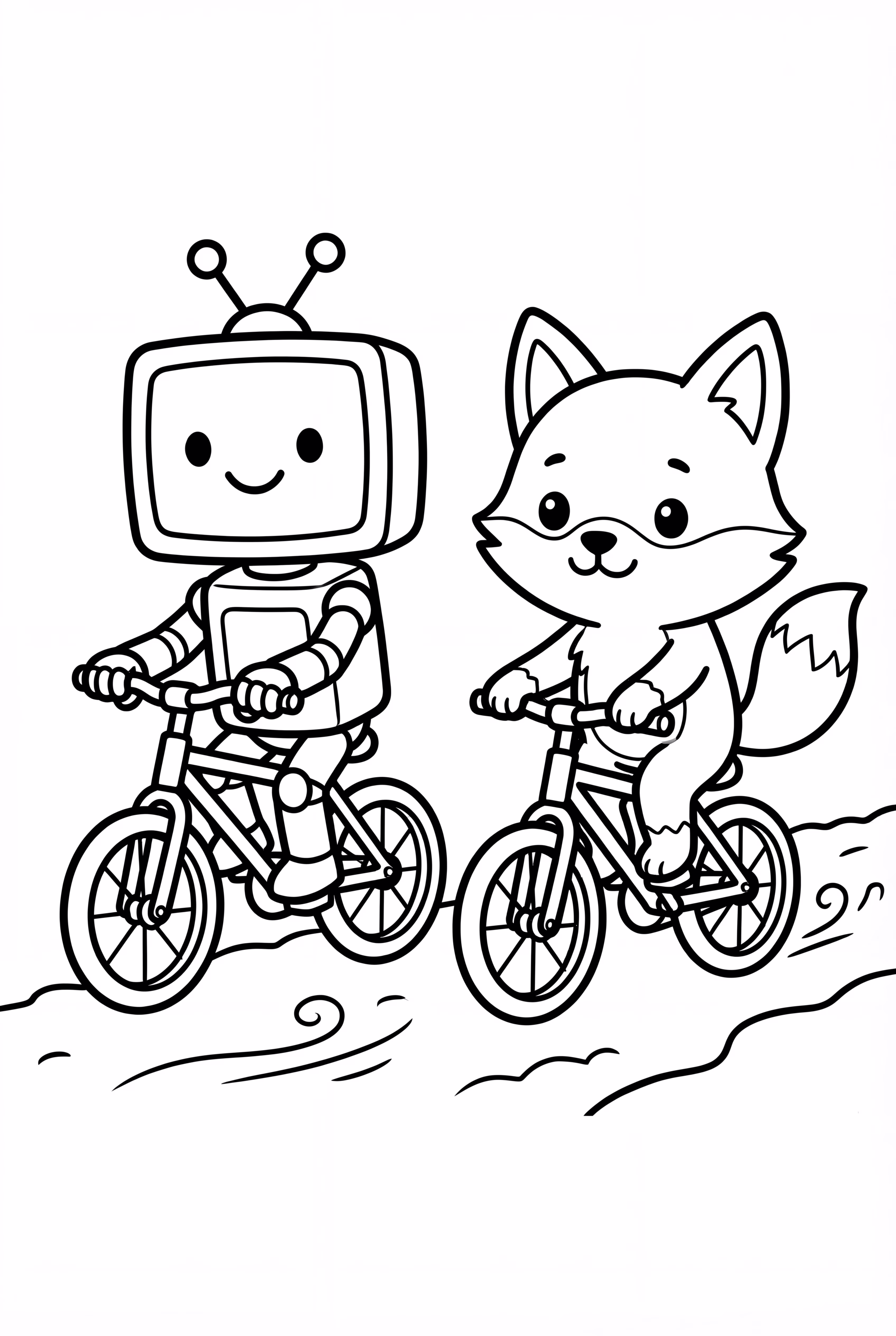 Lankybox Friends Riding Bicycles