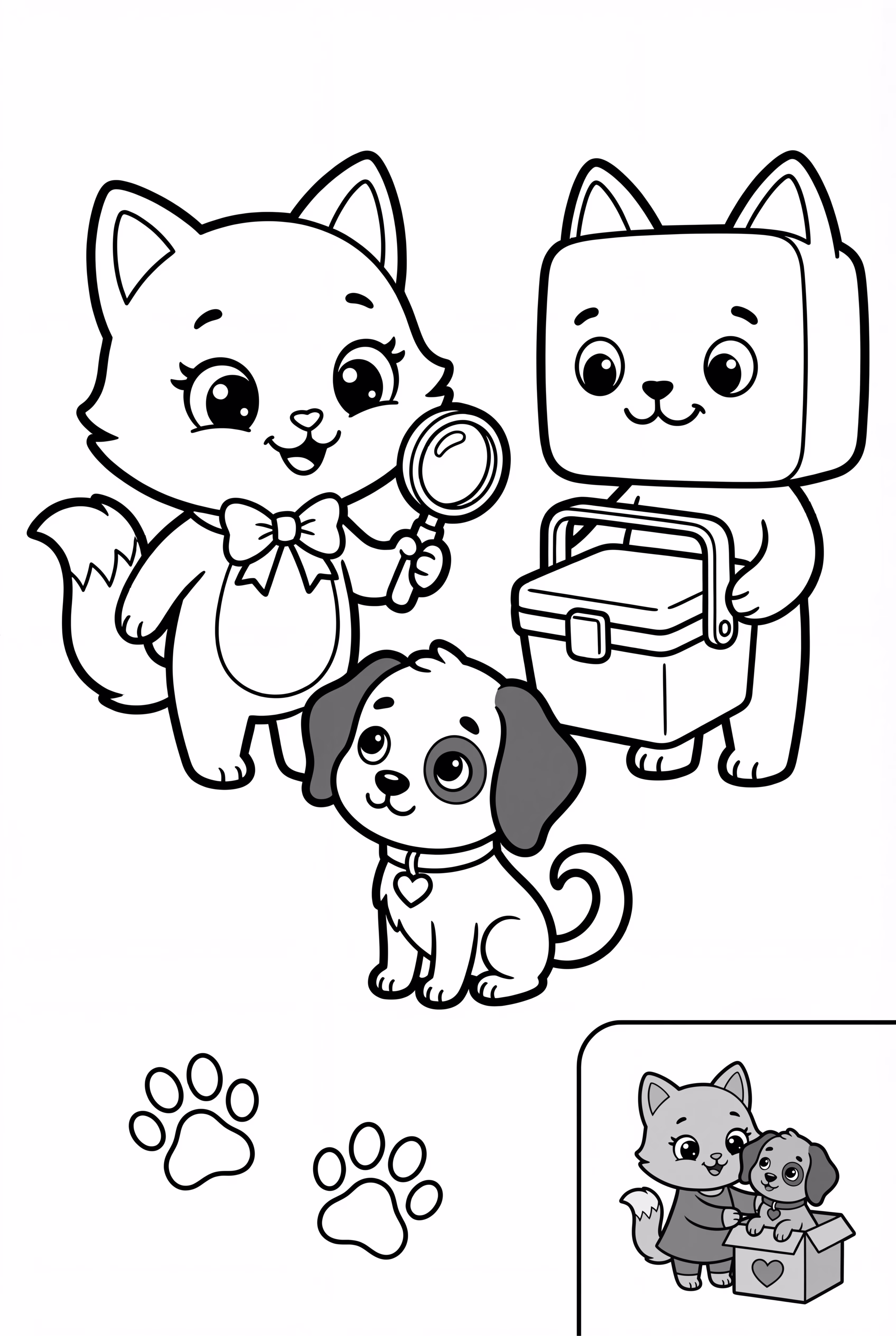 Lankybox 救助迷路的小狗