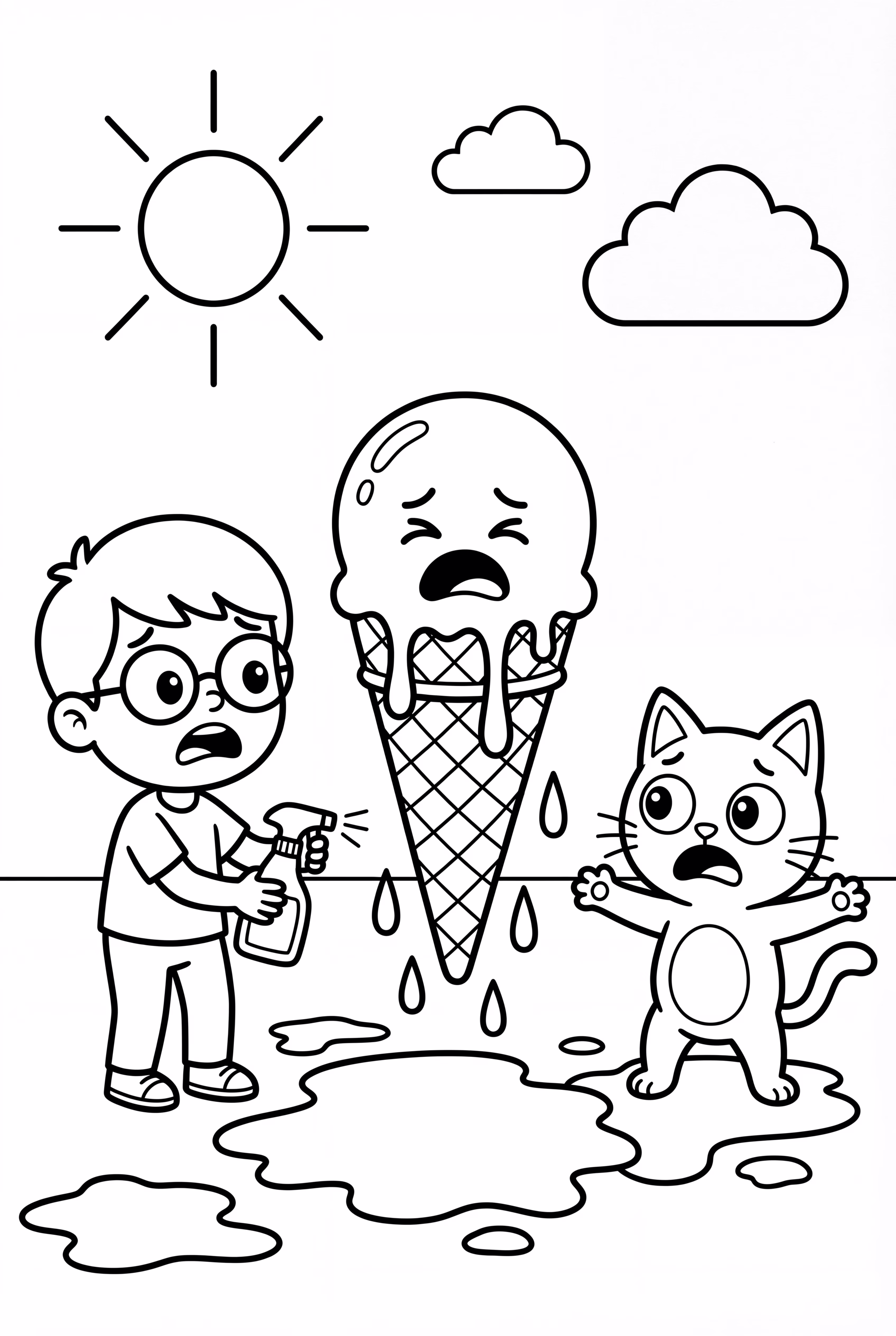 Lankybox Saving Day from Melted Ice Cream