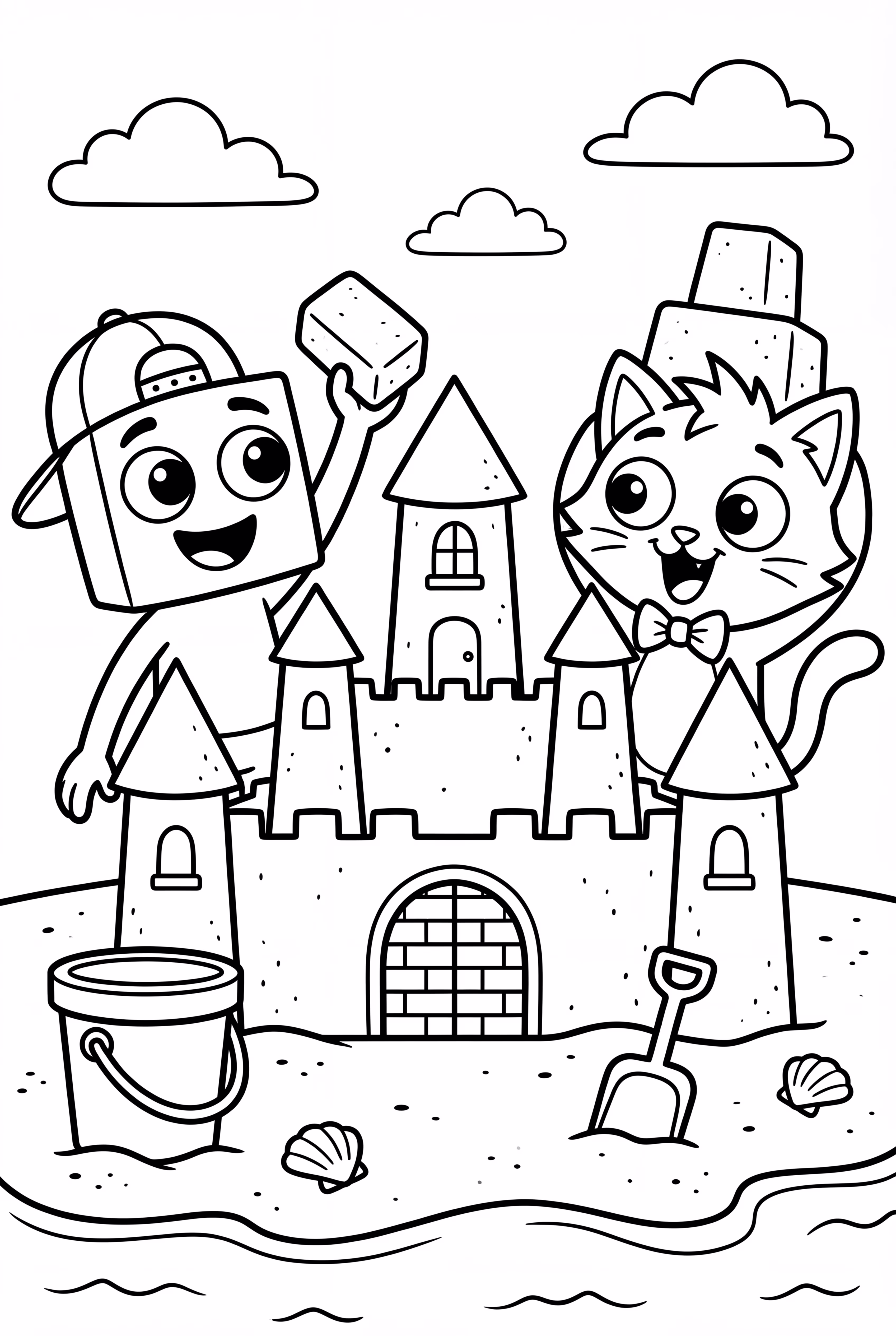 Lankybox Equipe Construindo Fortaleza de Areia