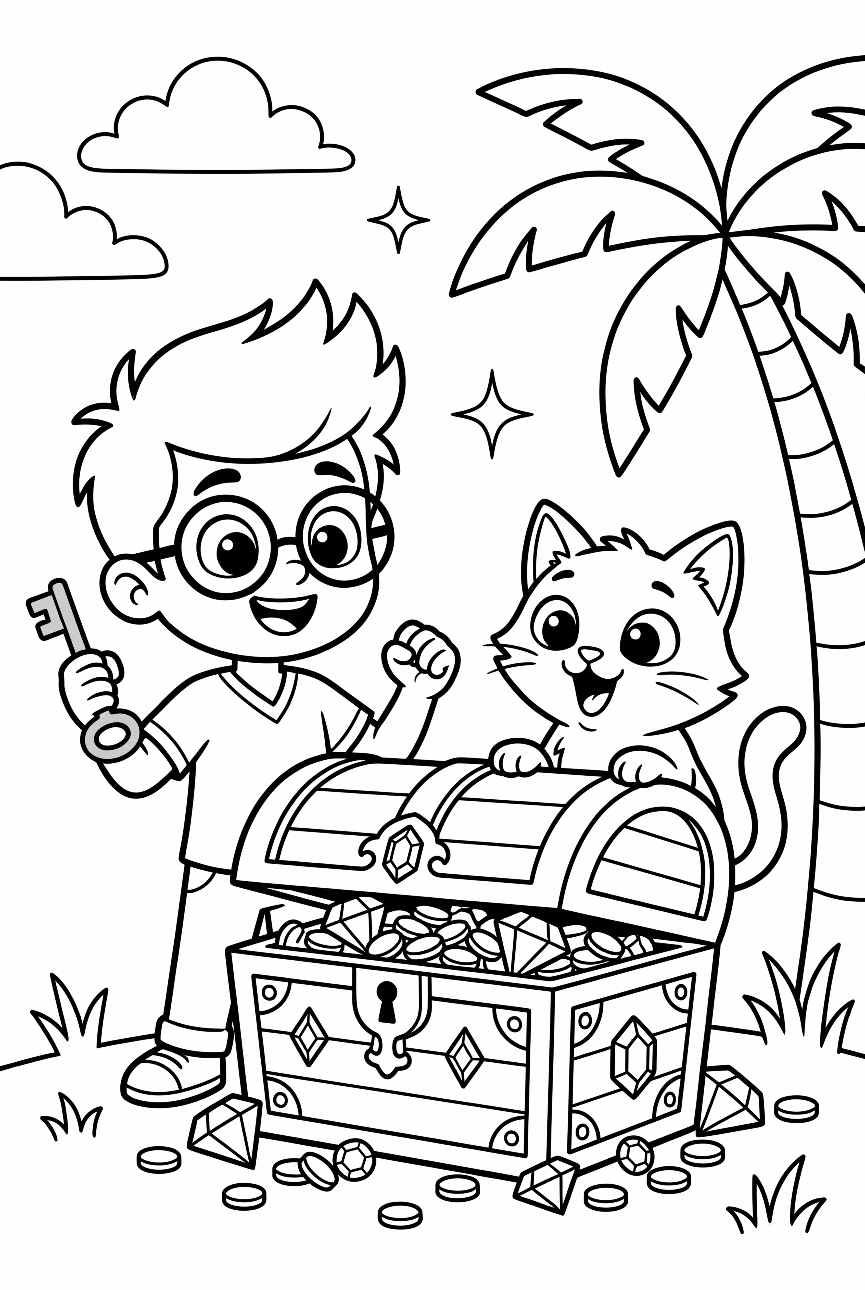 Lankybox Unlocking Secret Treasure Chest