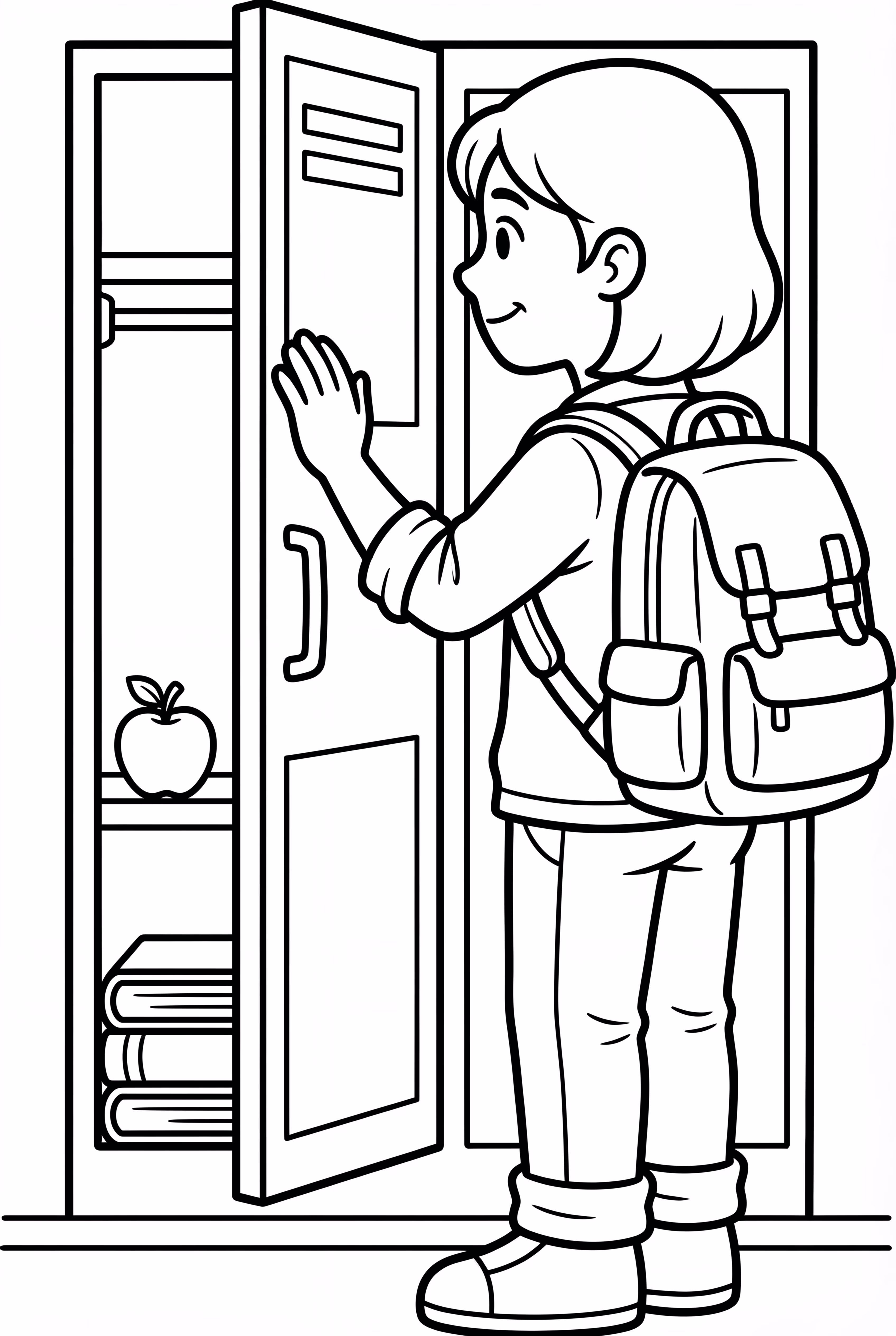 学校最后一天关上储物柜的门