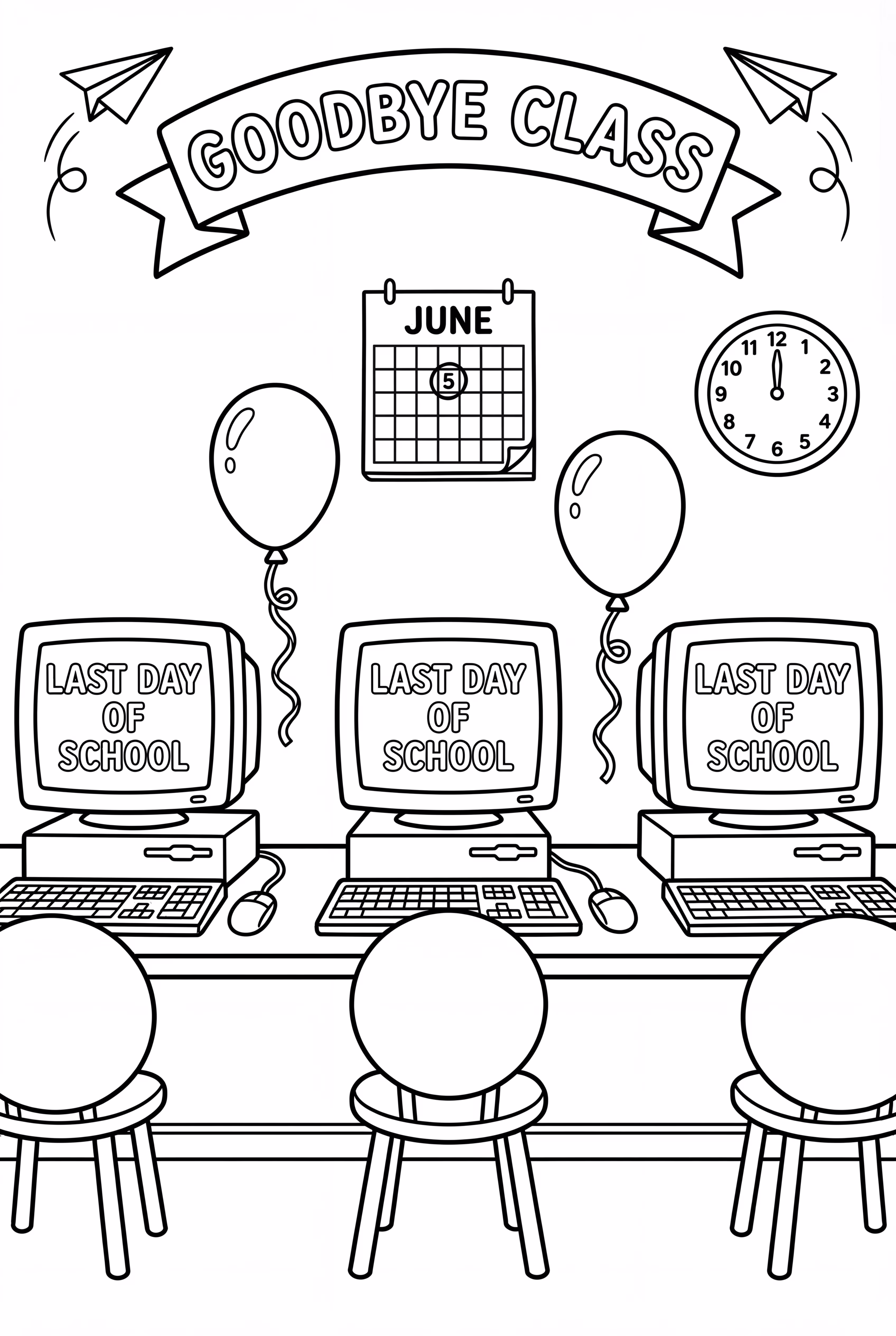 Last Day Of School Computer Lab Keyboards