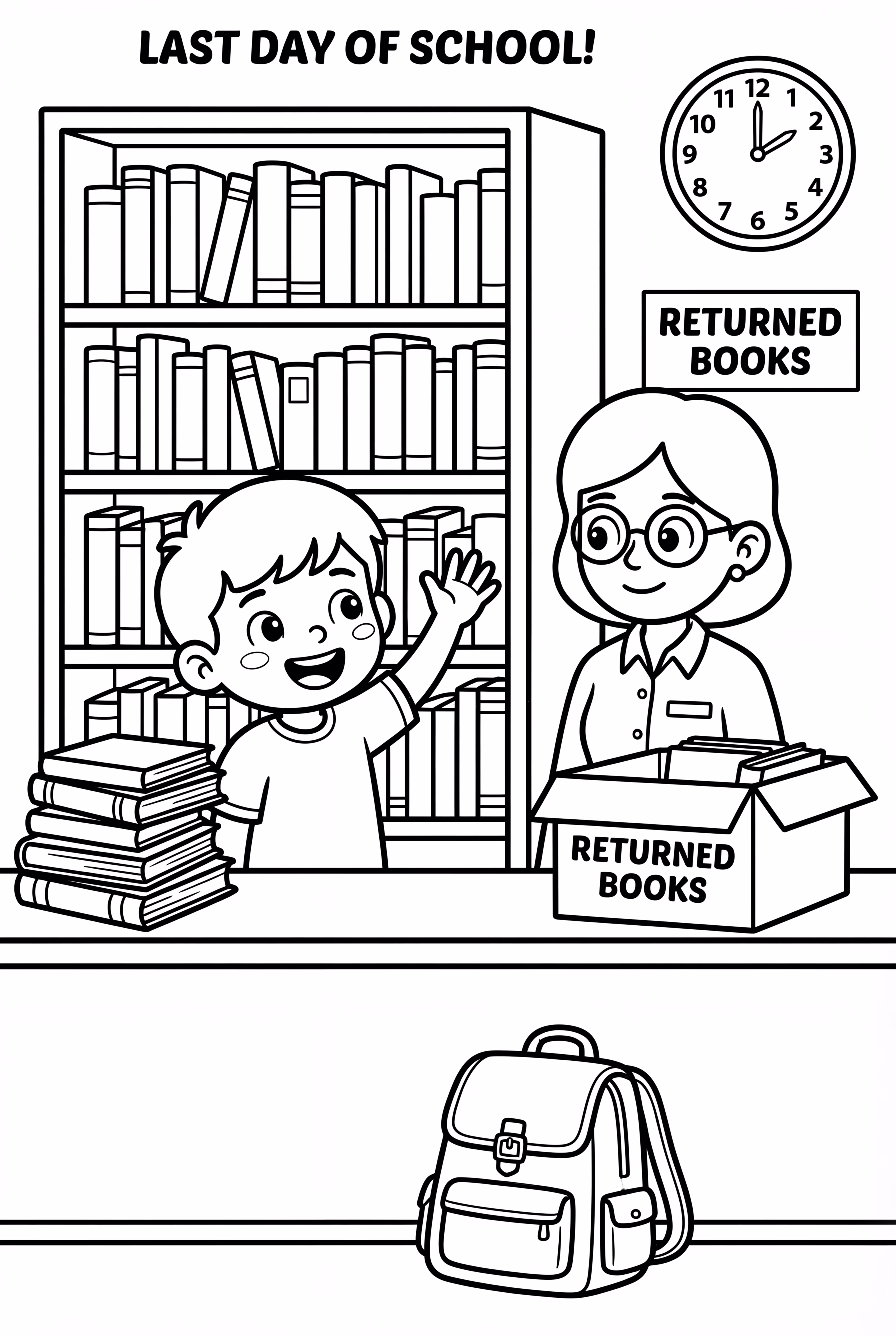 Last Day Of School Final Library Visit