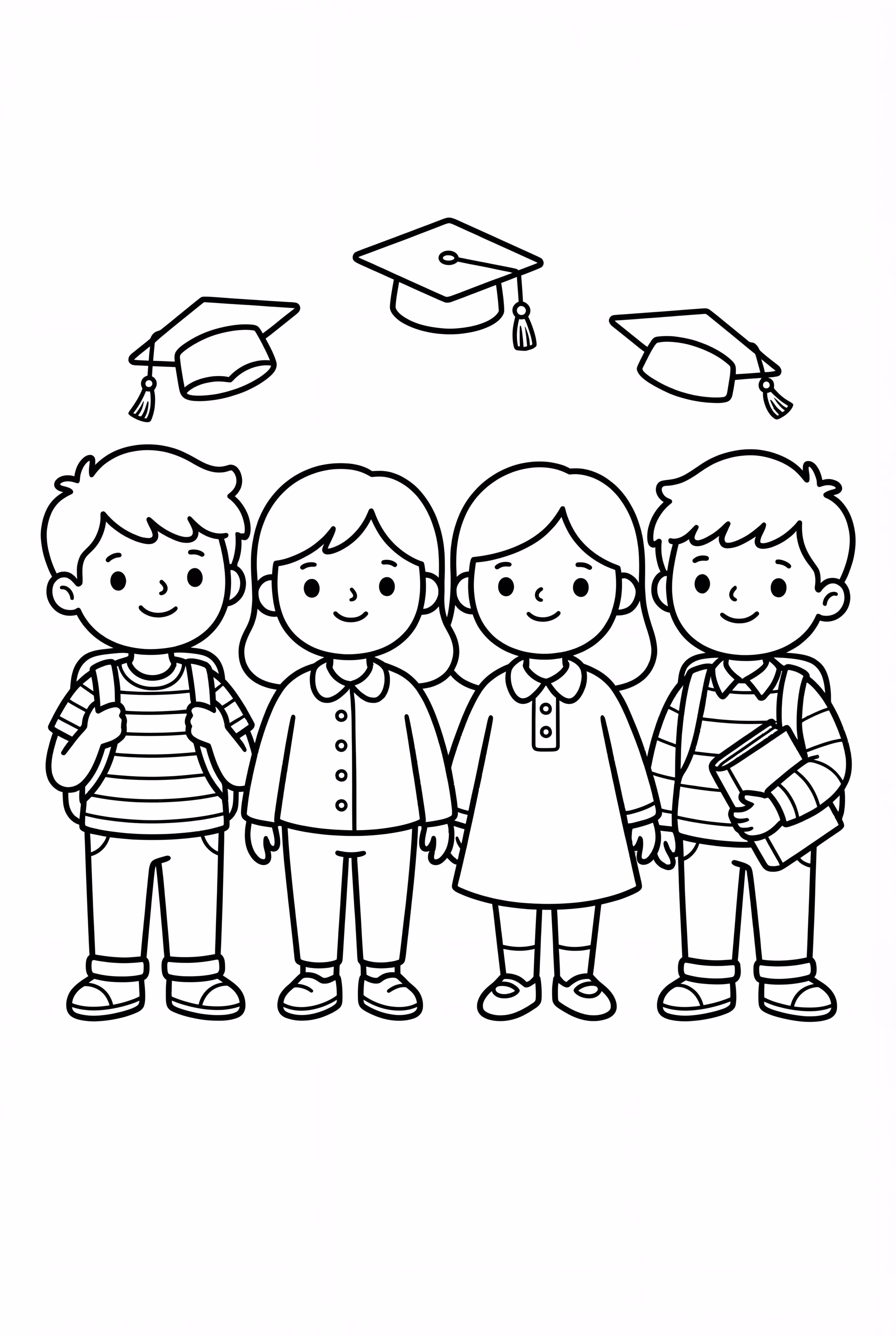 Last Day Of School Friends Group Photo