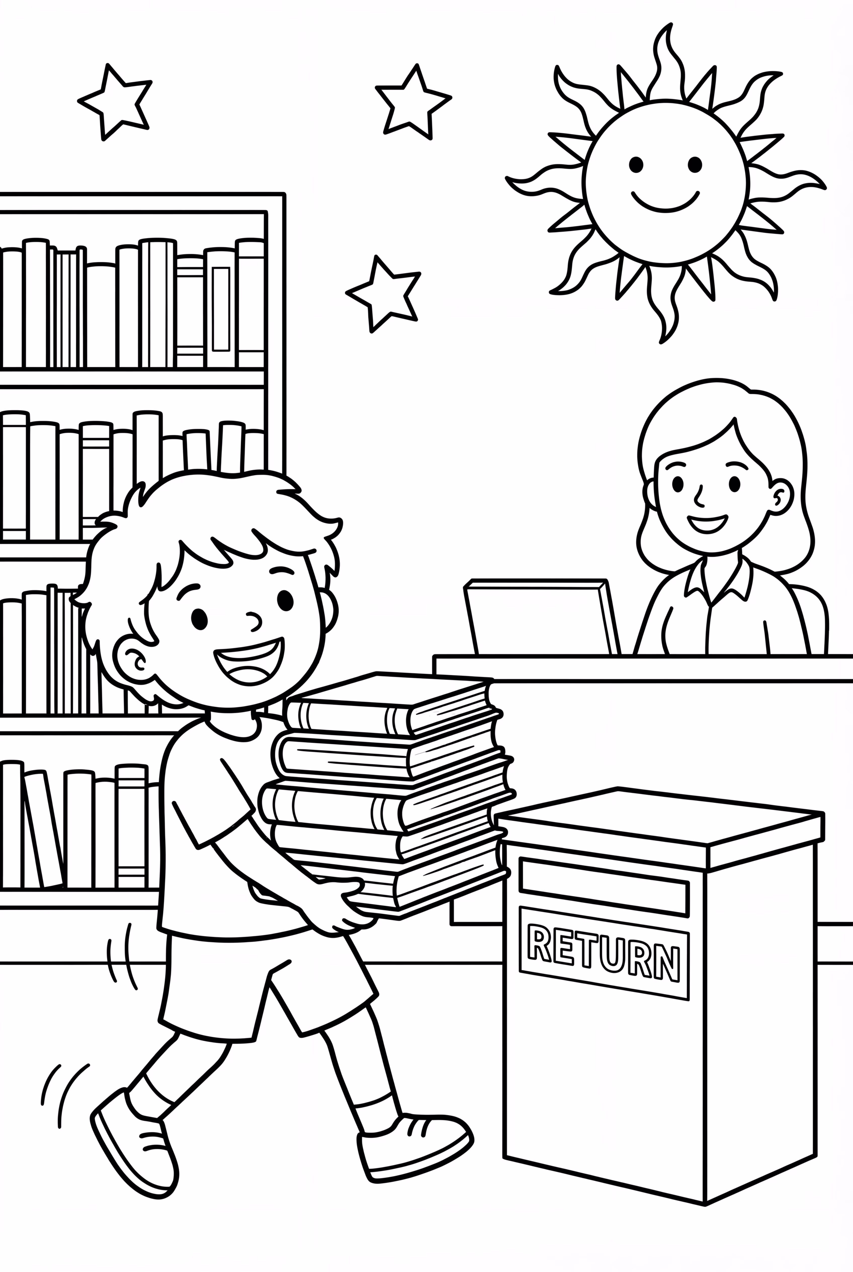 学校最后一天归还图书