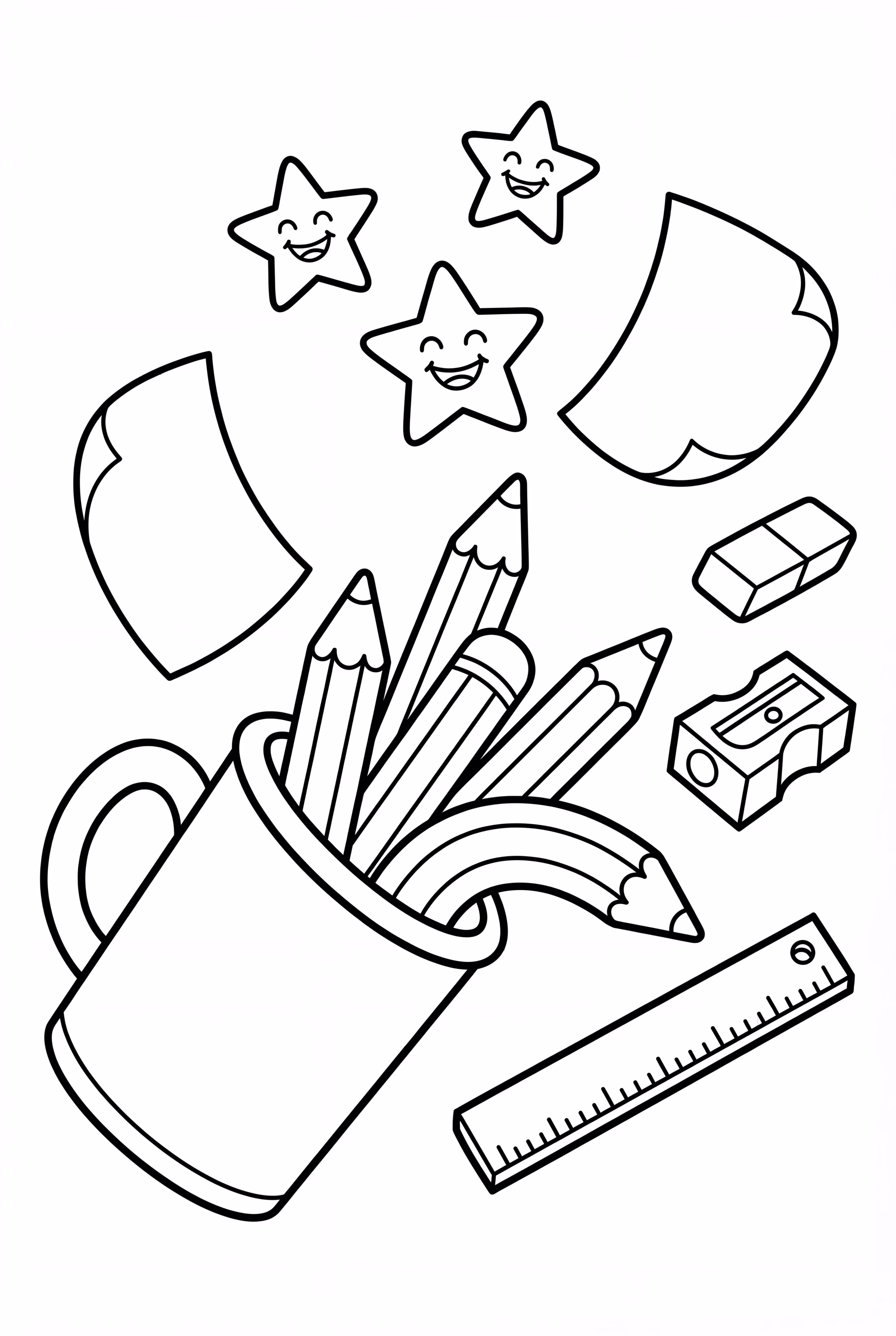 Last Day Of School Pencil Cup Spilled