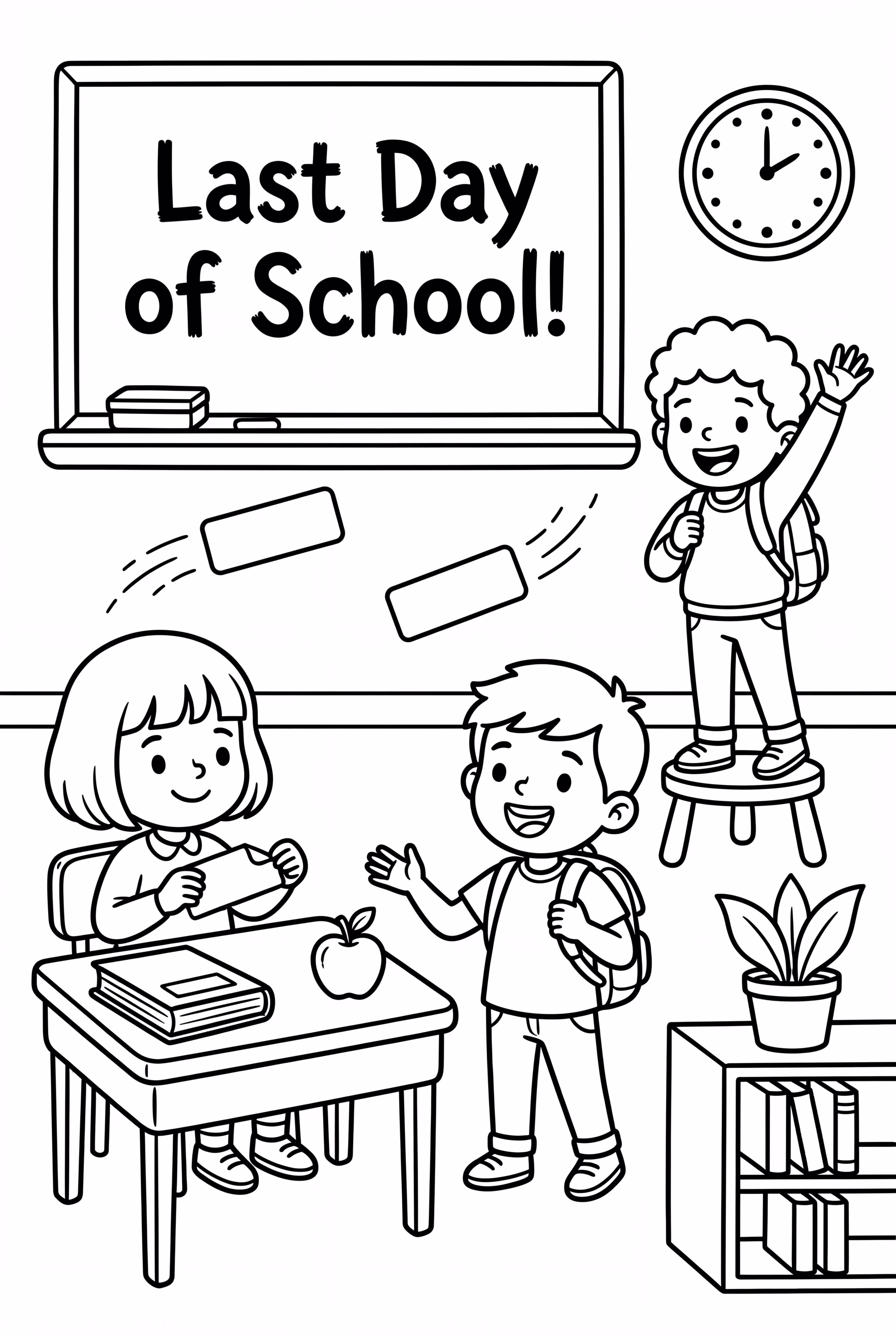 학교 마지막 날 이름표 제거하기