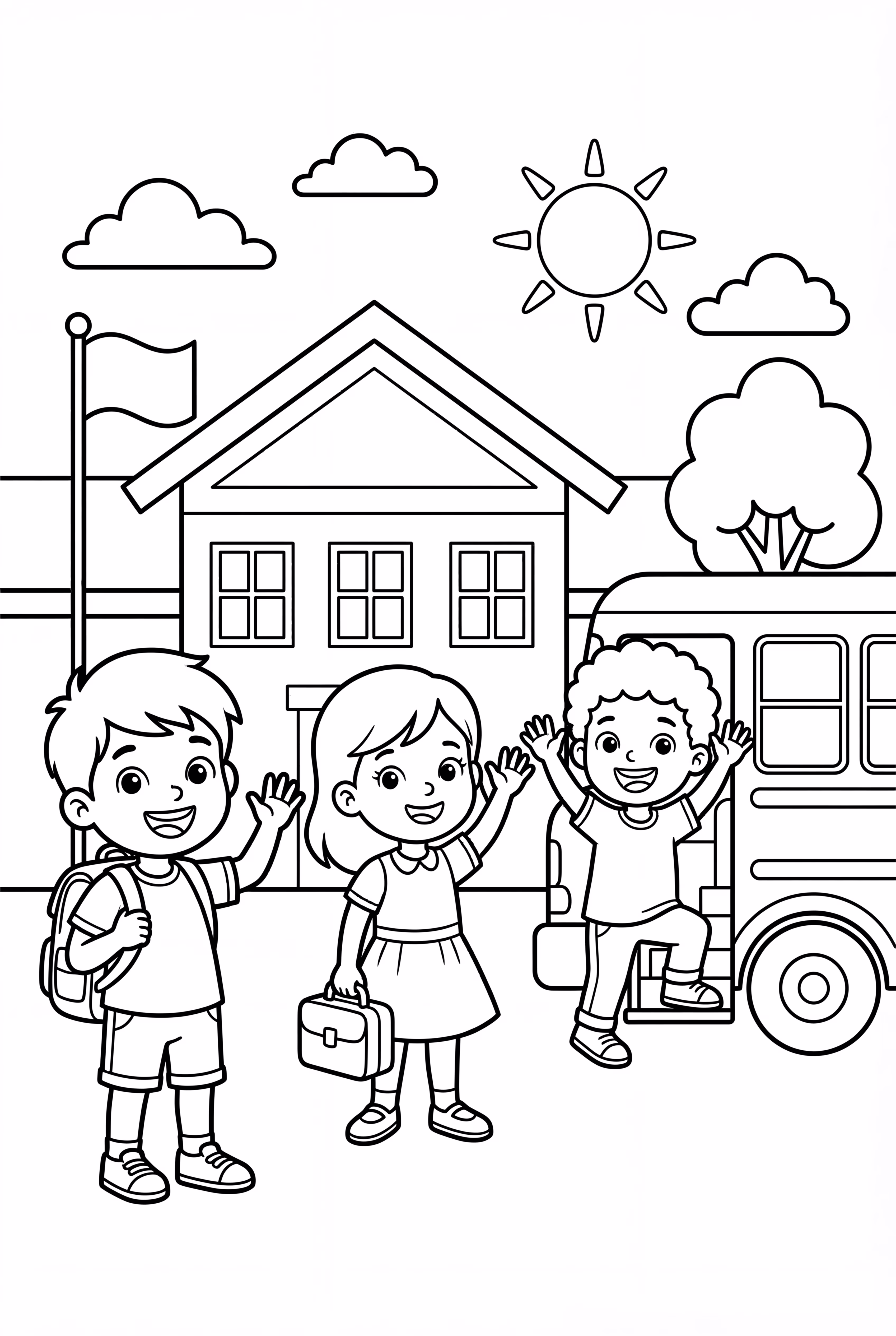 Last Day Of School Saying Goodbye To Friends