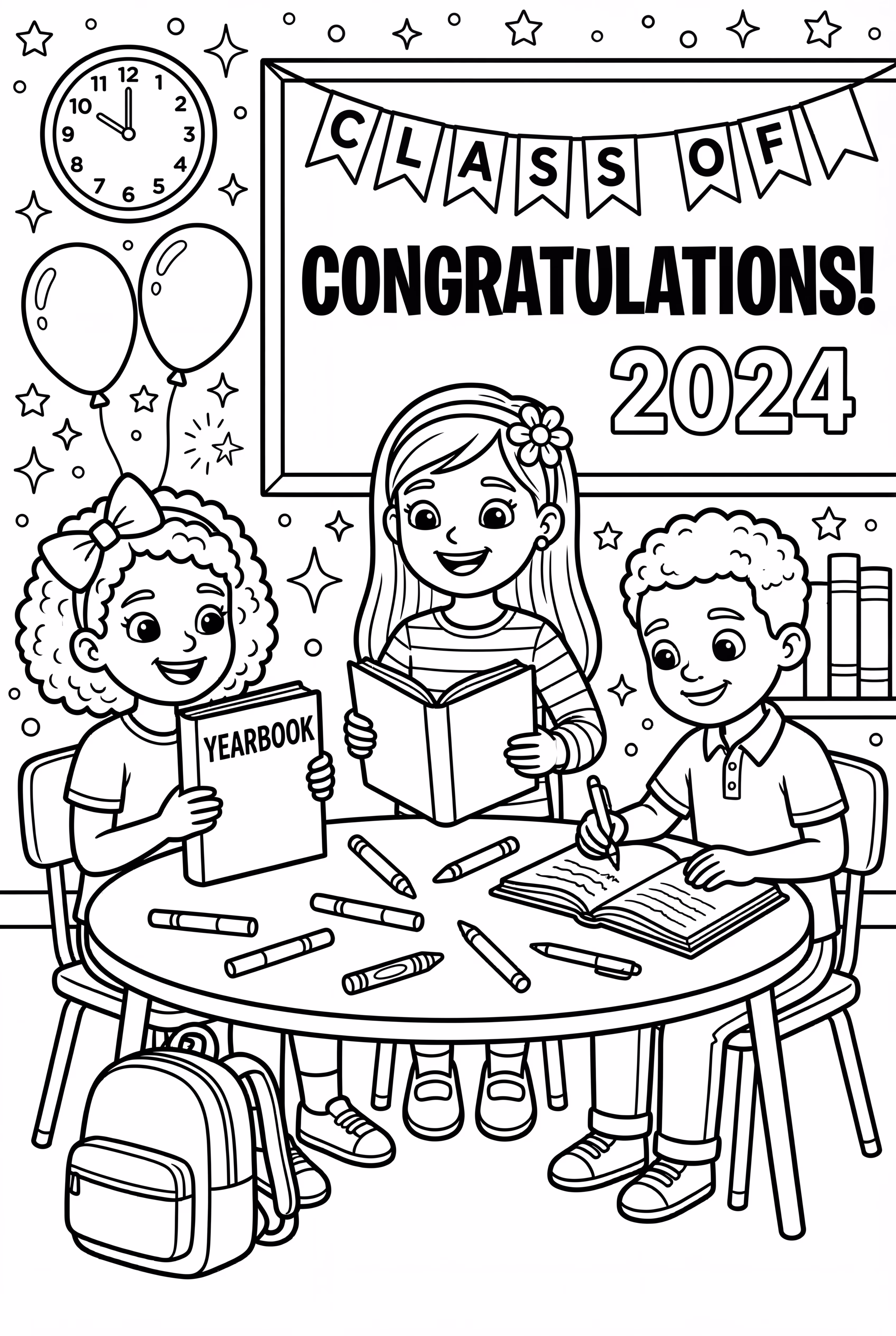 学年最后一天的年鉴签名