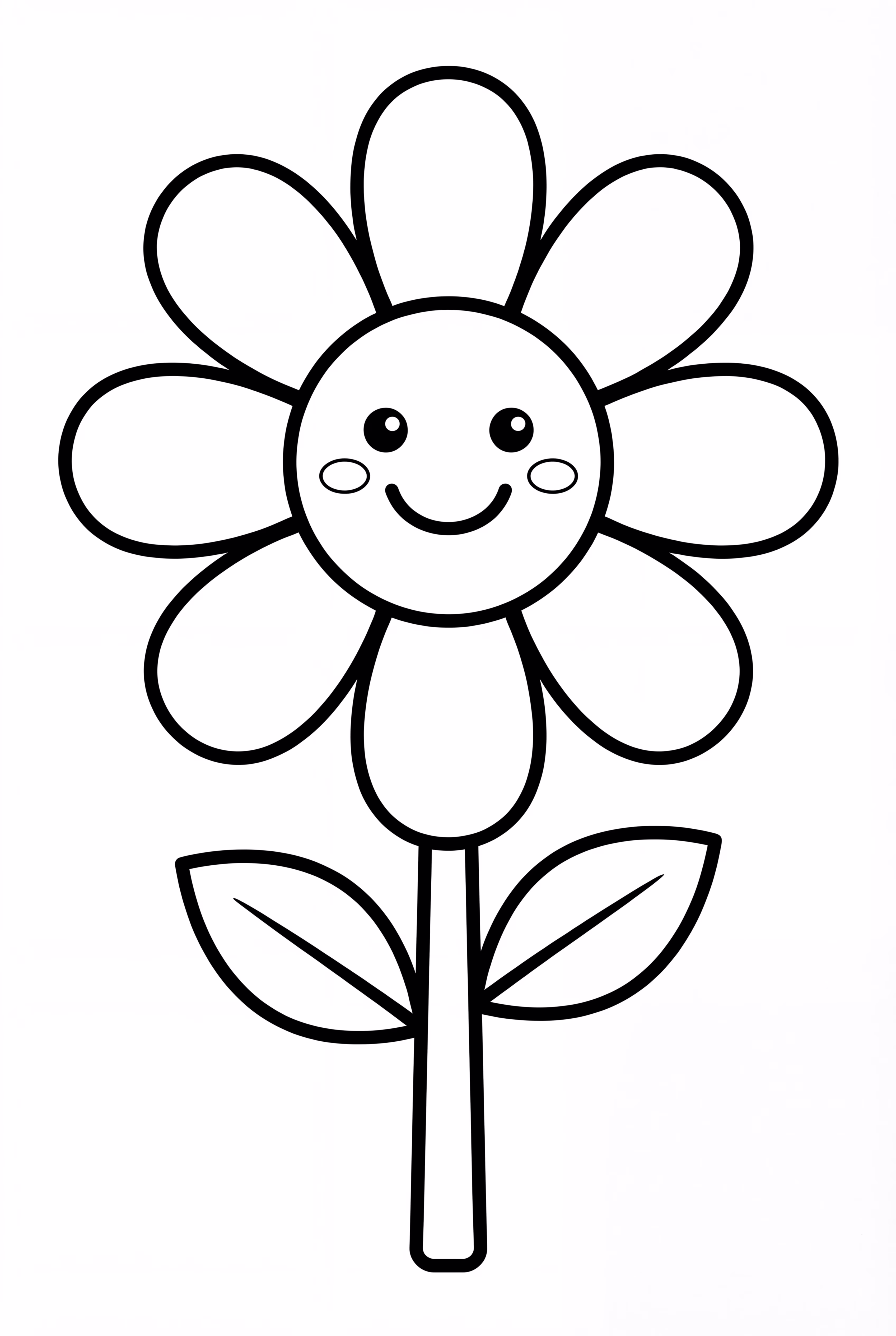 微笑的雏菊带腮红