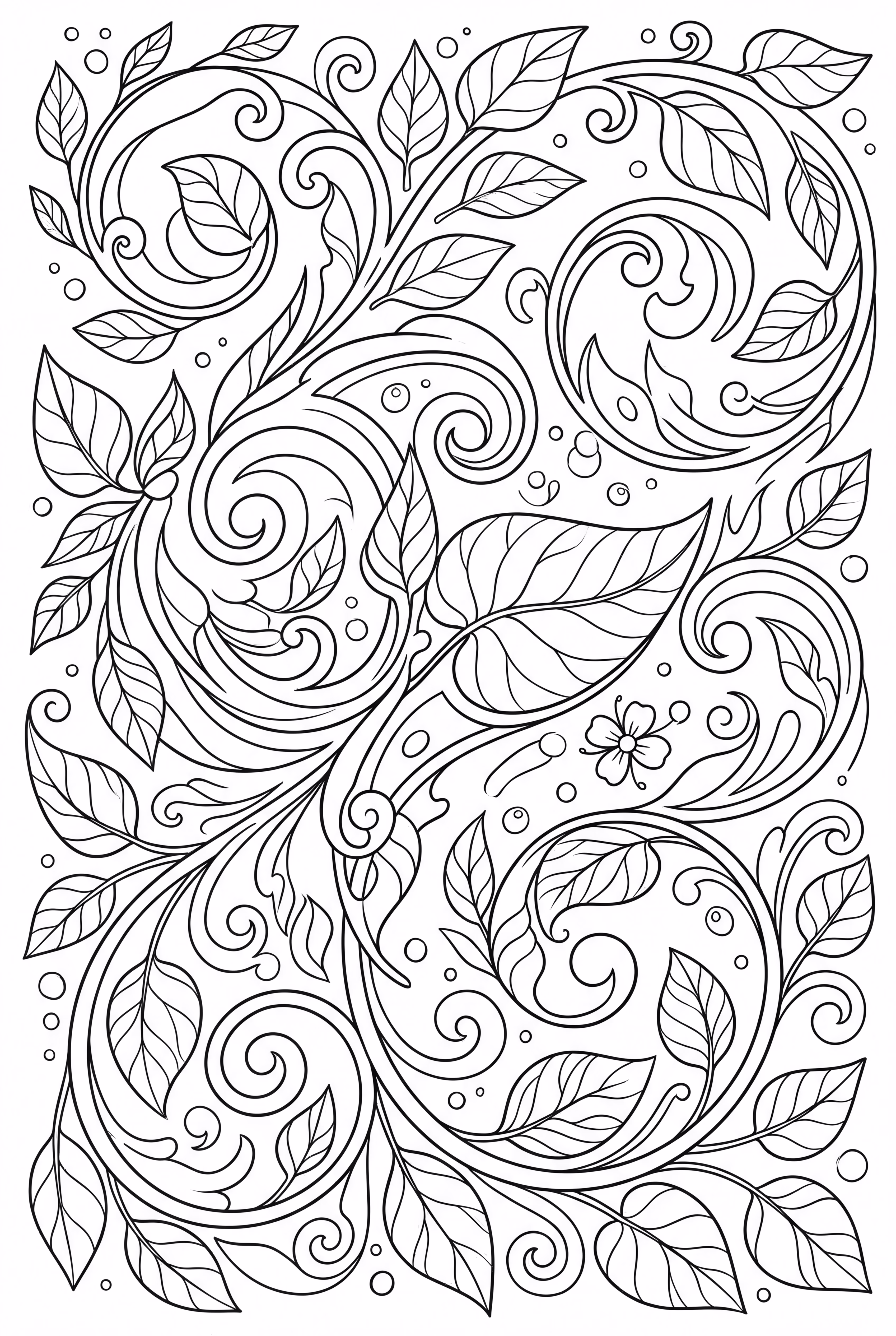 Leaf Arrangement in a Spiral