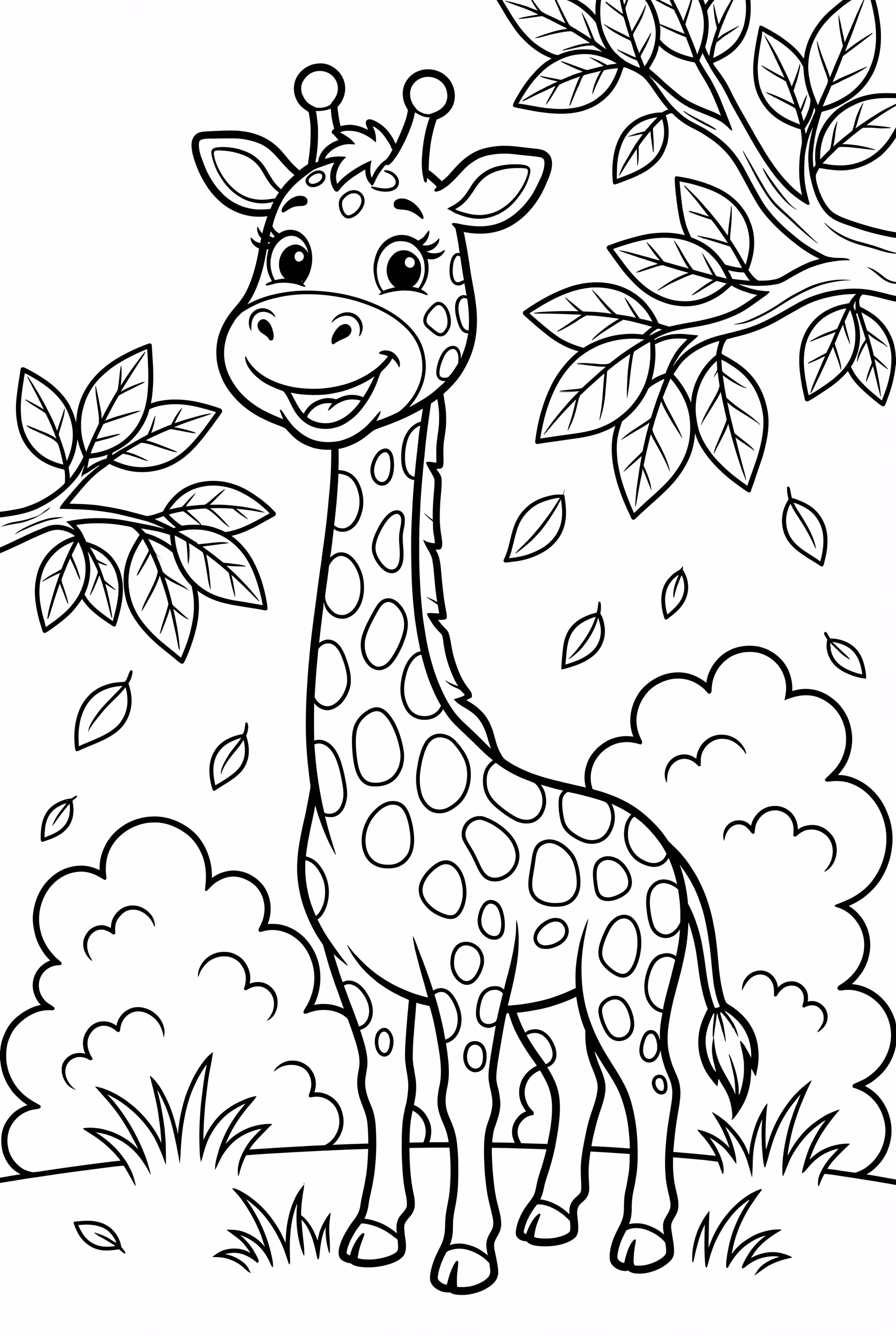 Leaf-Picking Giraffe