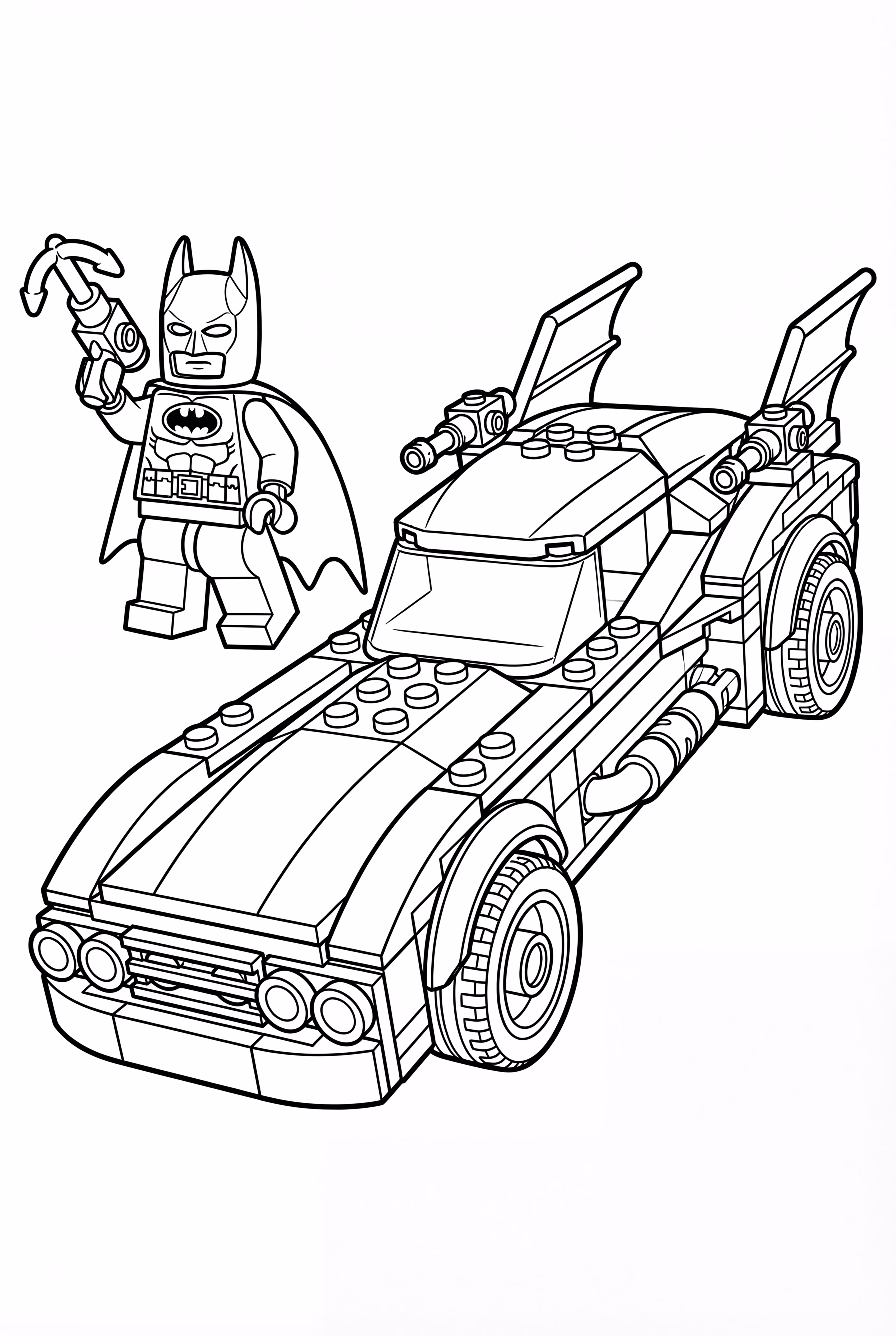 Lego Batman Building A Batmobile