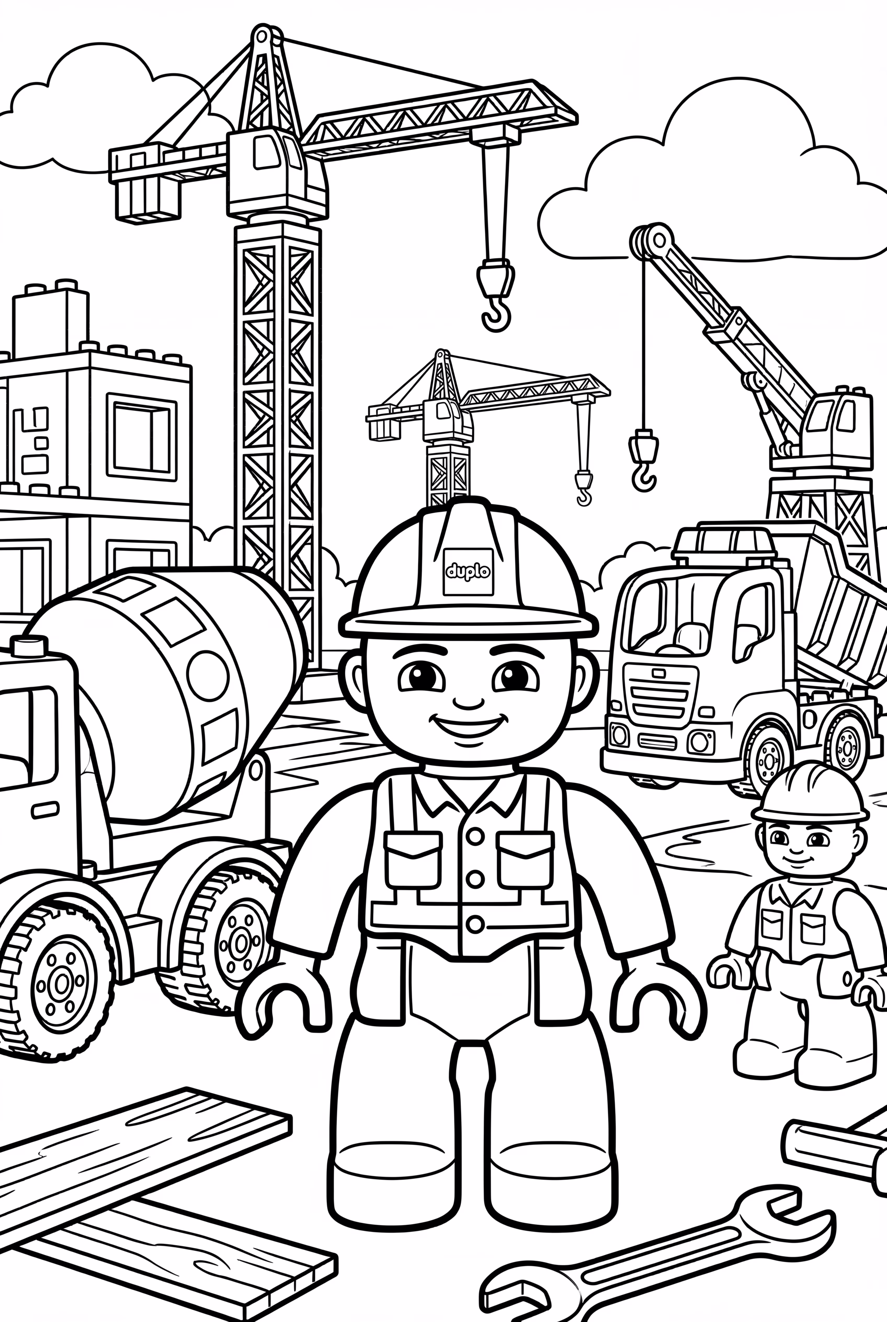 Lego Duplo Baustelle mit Fahrzeugen