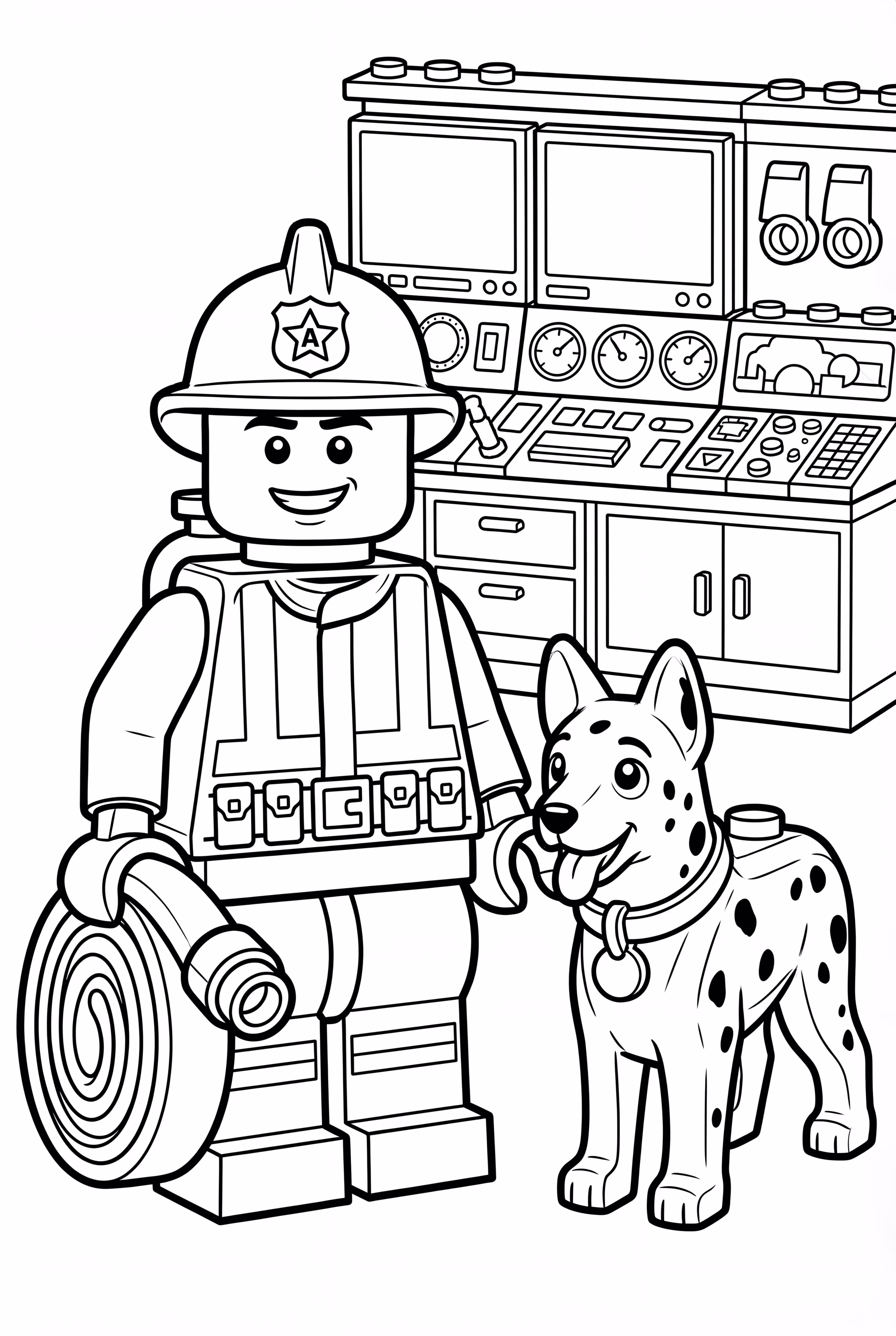 Lego Feuerwehr Notrufstation