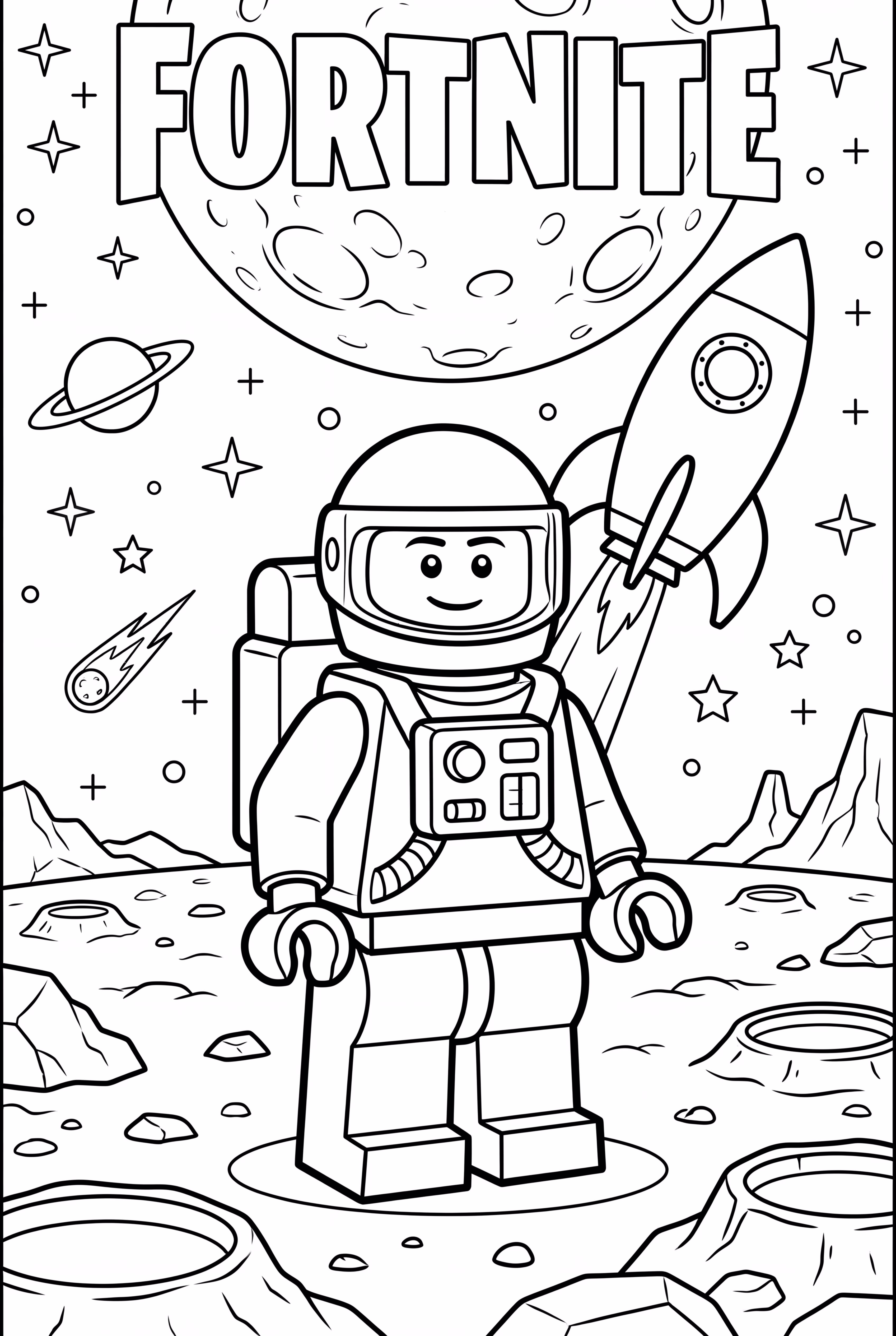 樂高 Fortnite 太空船發射登月