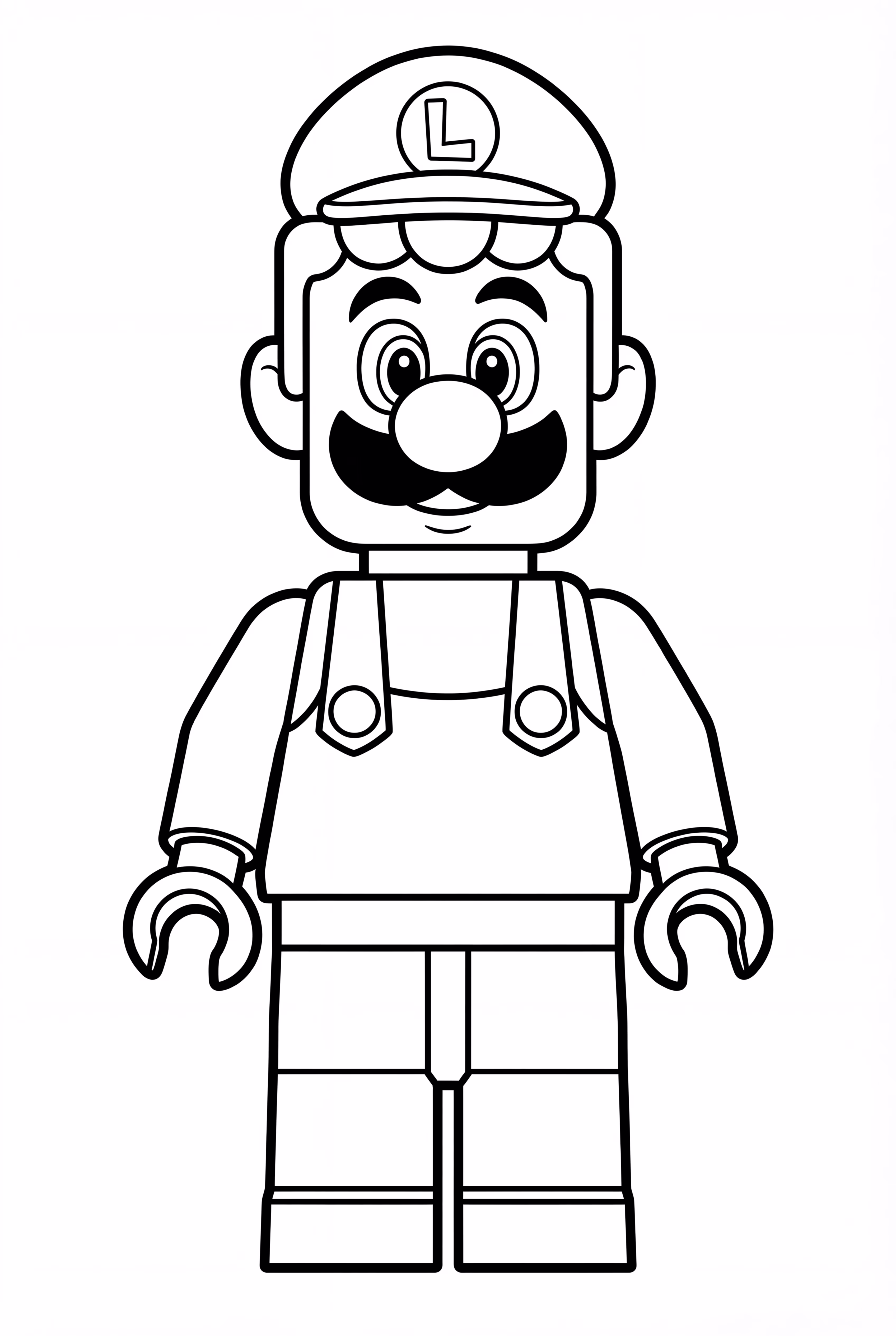 乐高路易吉站立造型