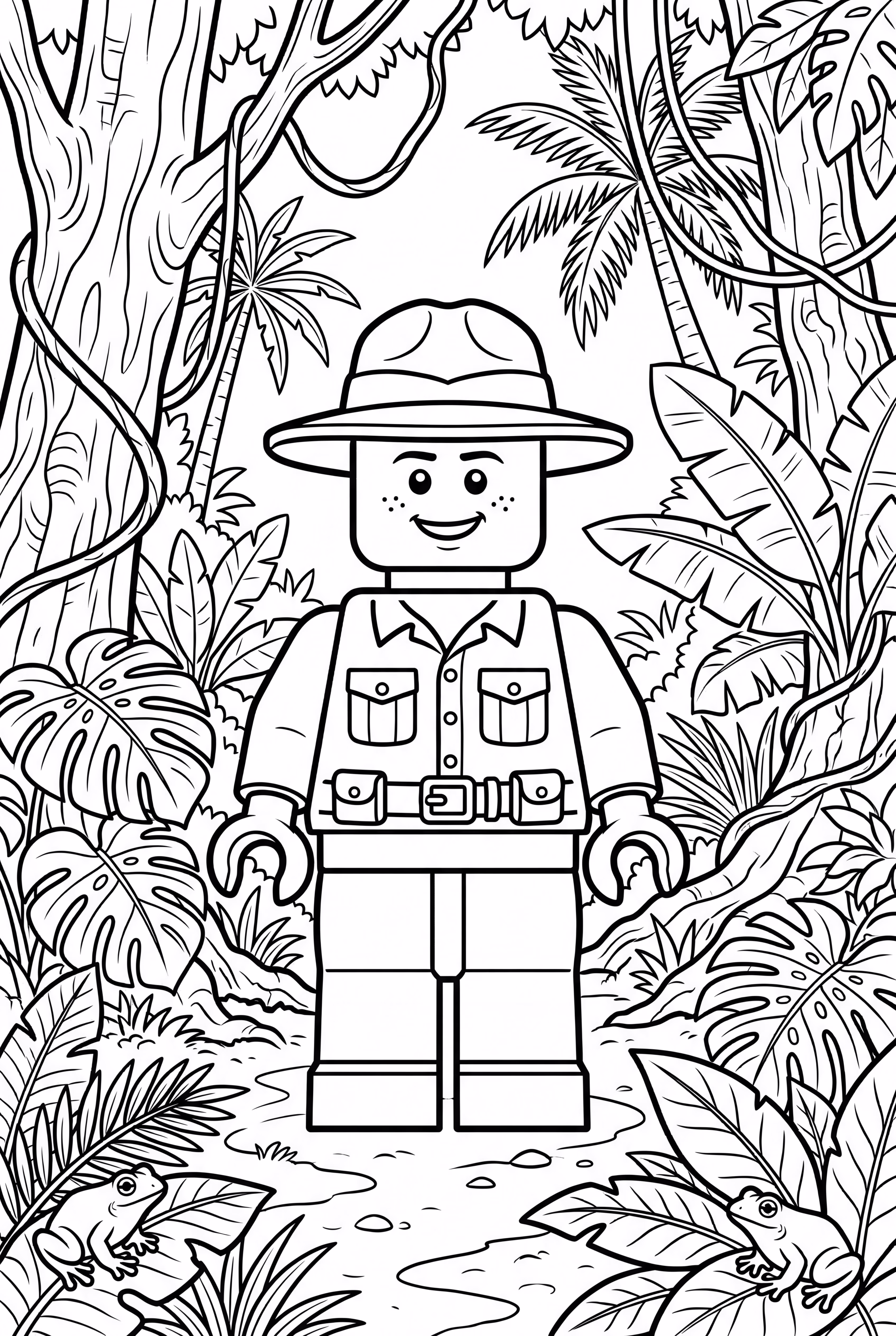 Lego Minifigure Exploring a Jungle-2