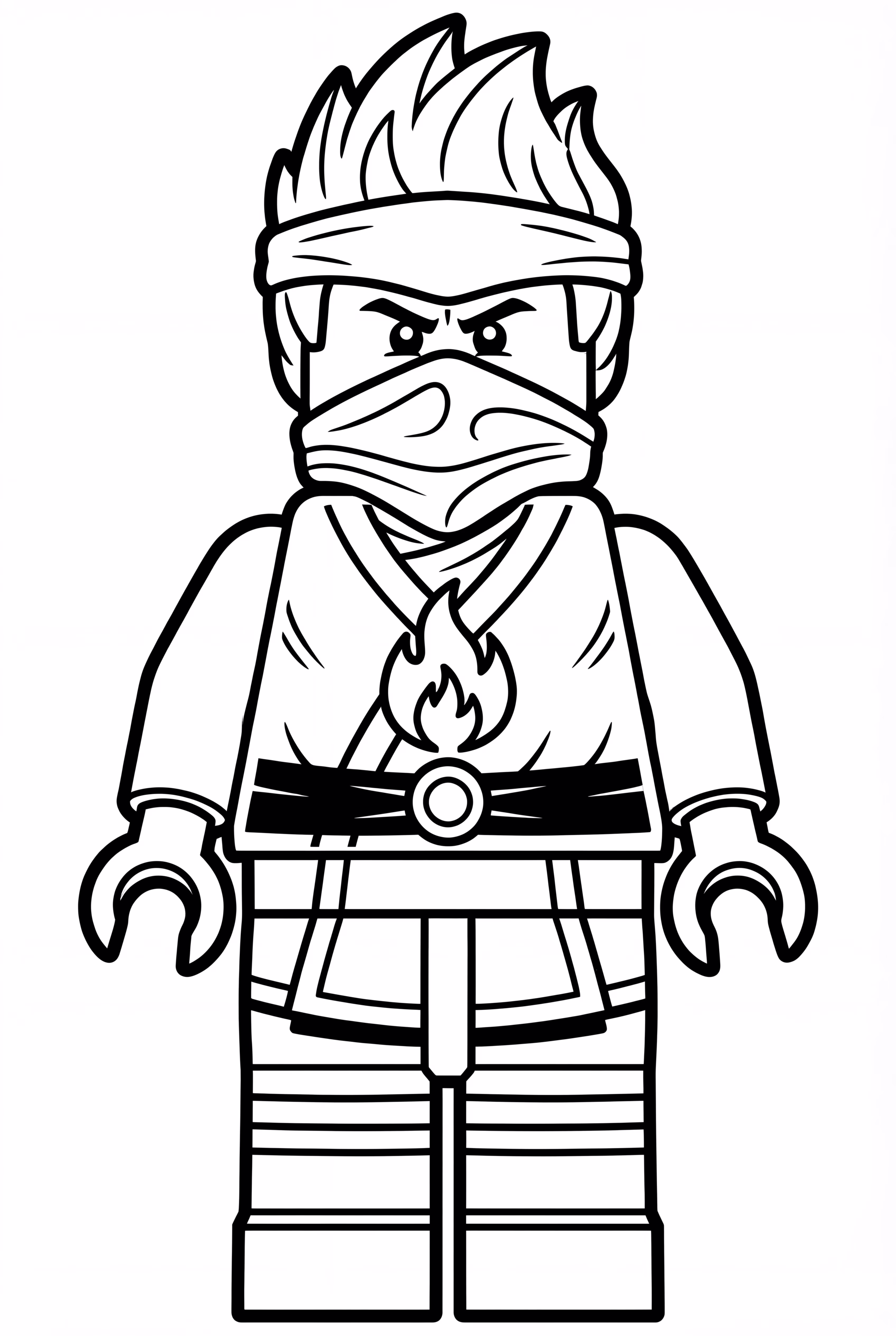 Lego Ninjago Kai dans une posture simple