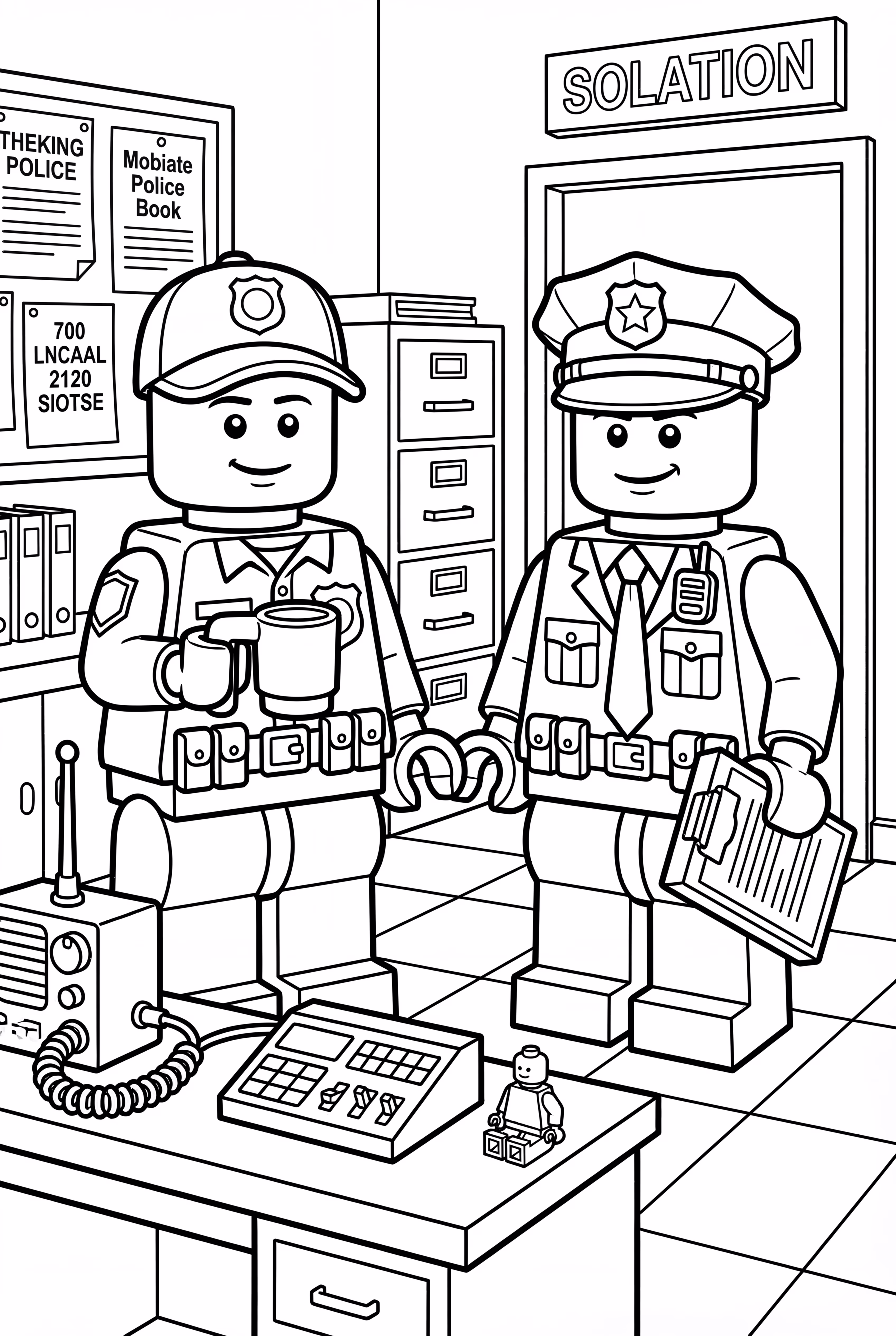 Lego Police Officers at Work