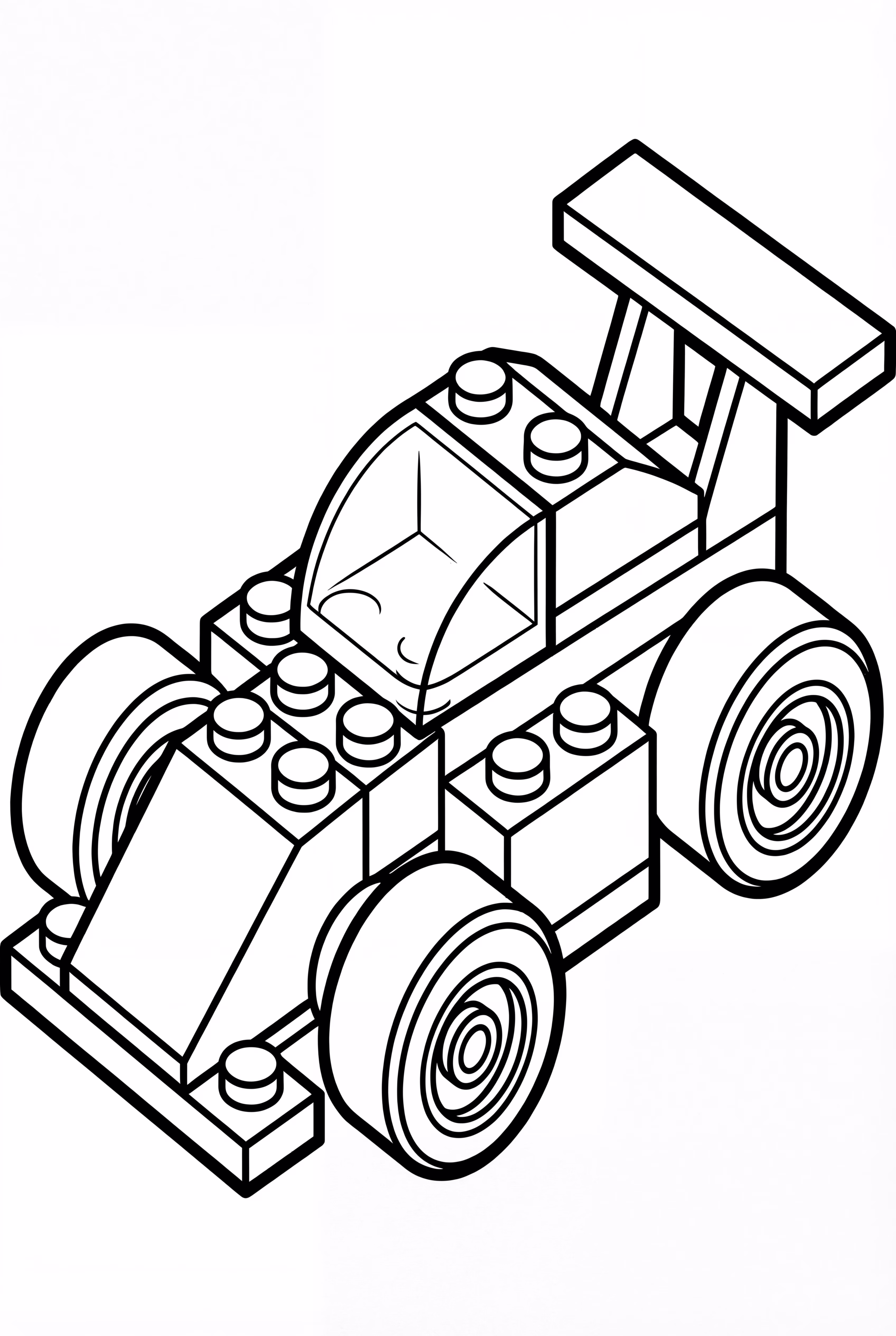 LEGO Race Car Building Blocks Design