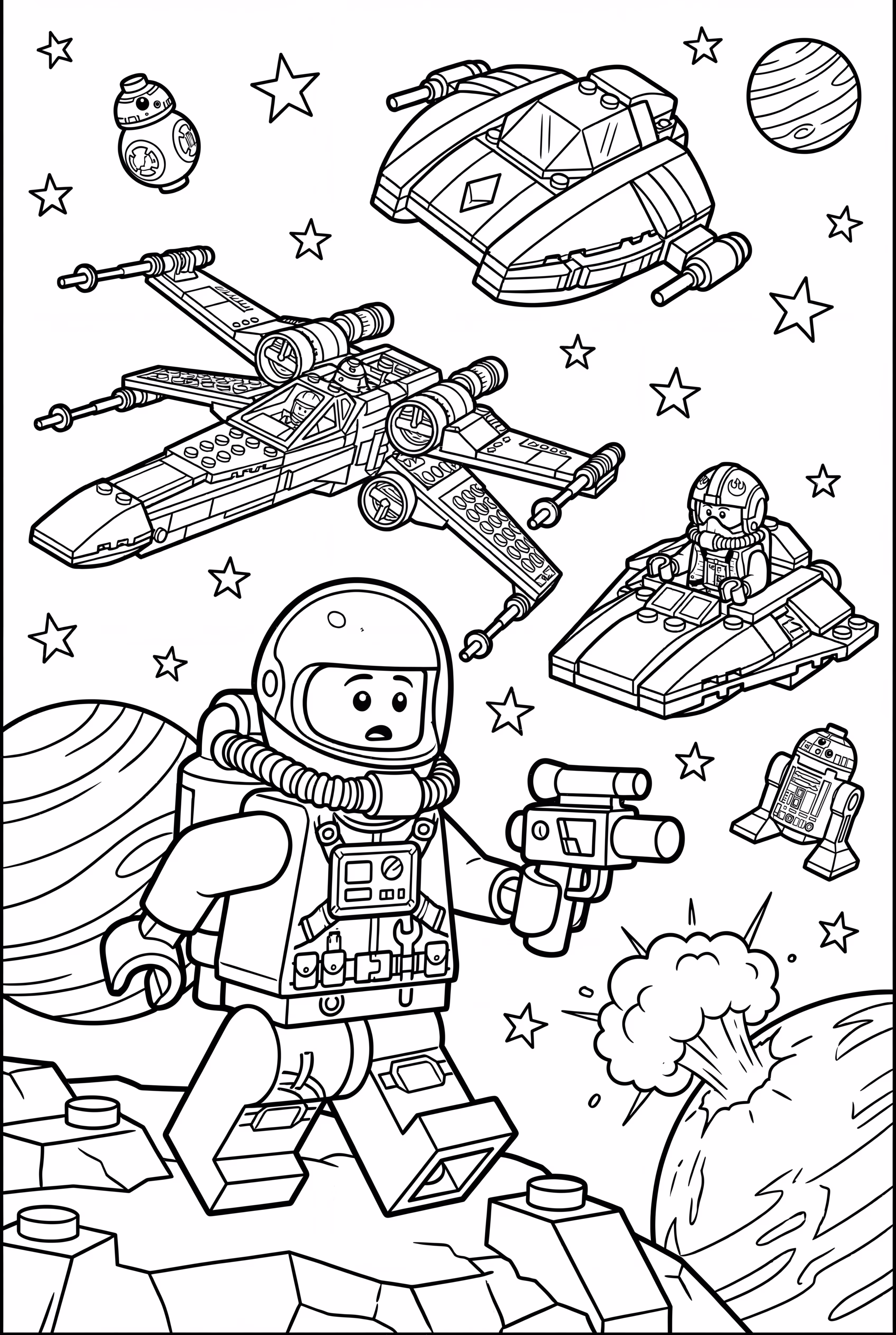 Lego Star Wars Spaceship Battle Scene-2