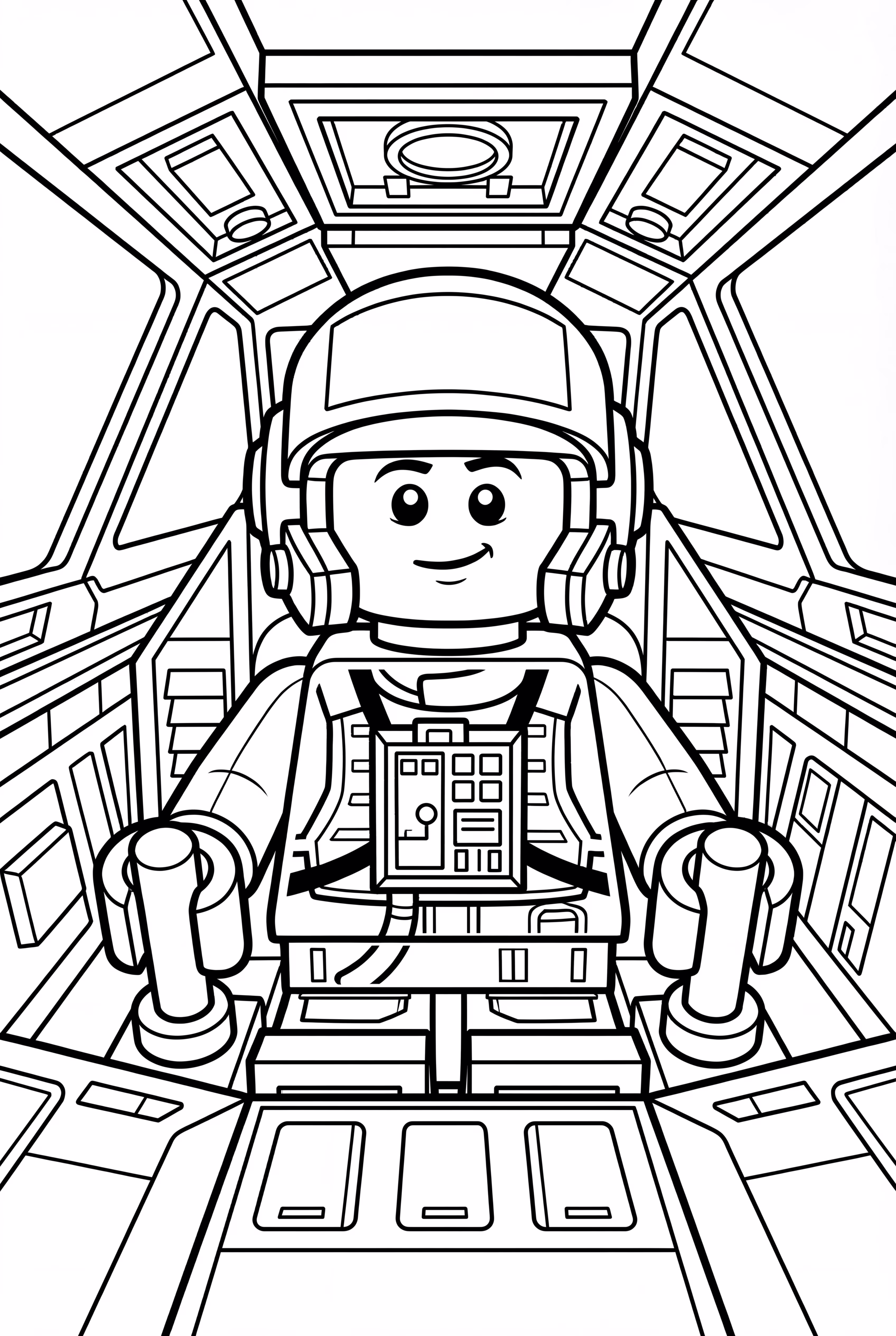 Lego Star Wars Spaceship Battle Scene