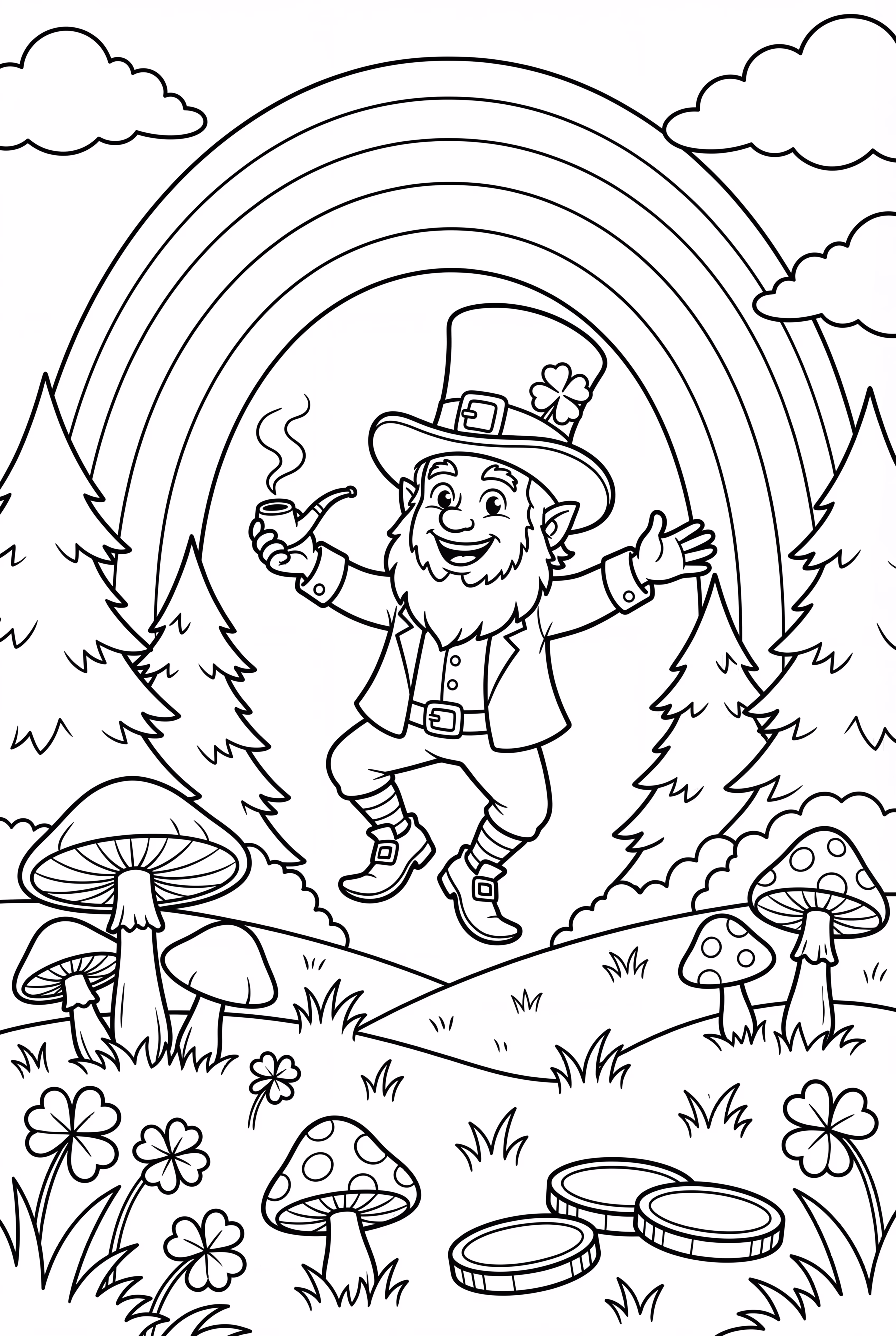 Leprechaun celebrating St. Patrick's Day-2