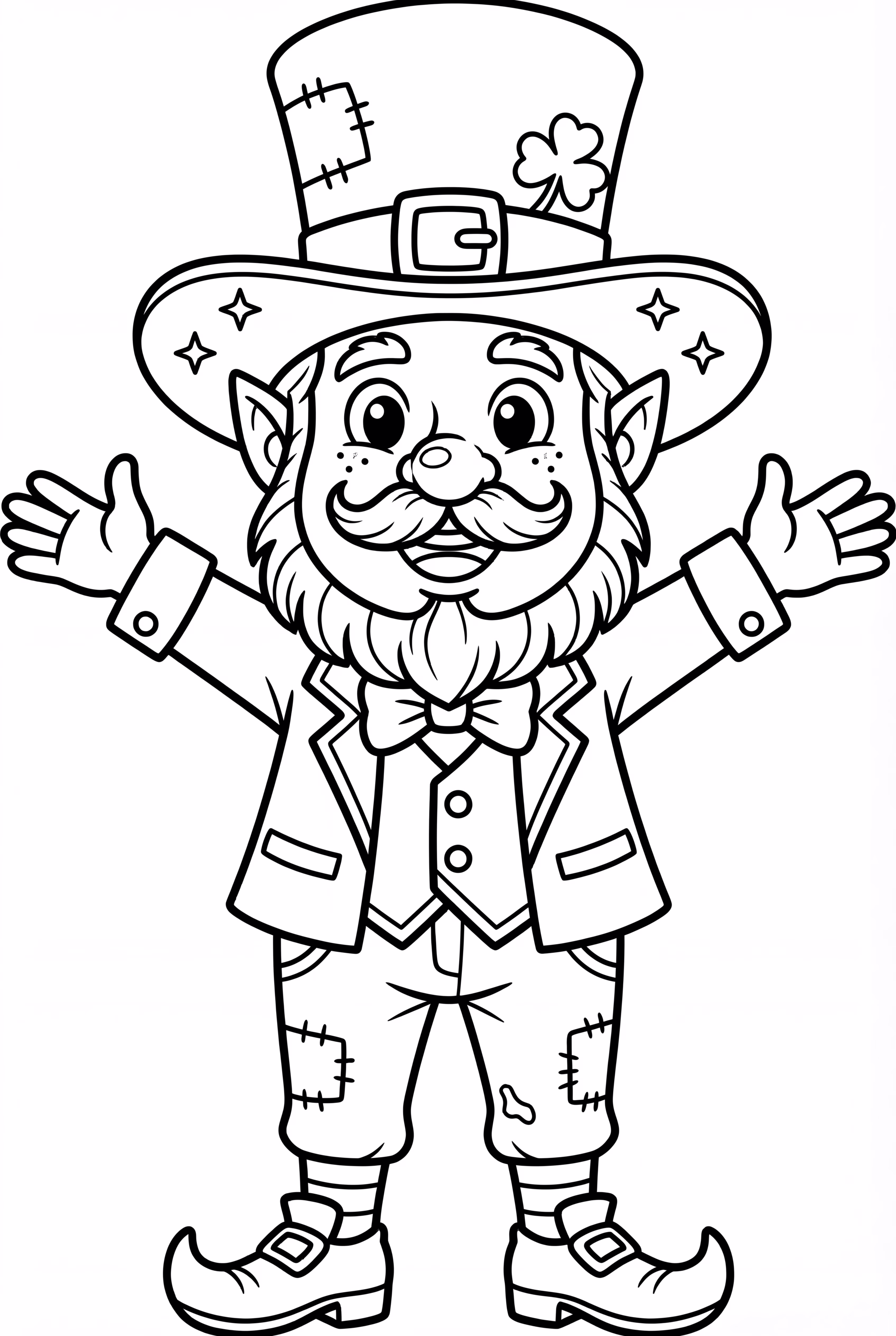 Leprechaun celebrating St. Patrick's Day