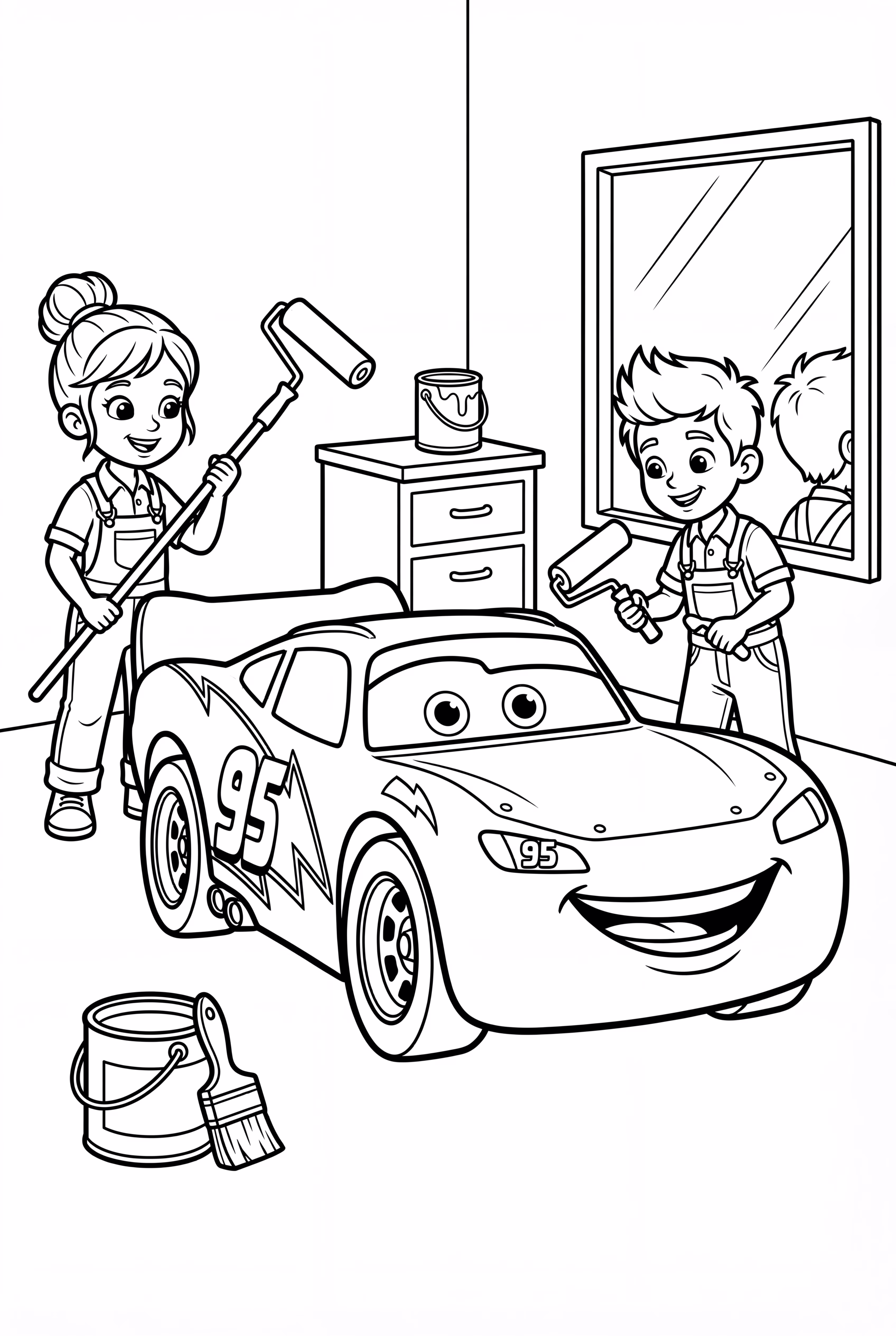 Lightning McQueen Getting a Fresh Paint Job